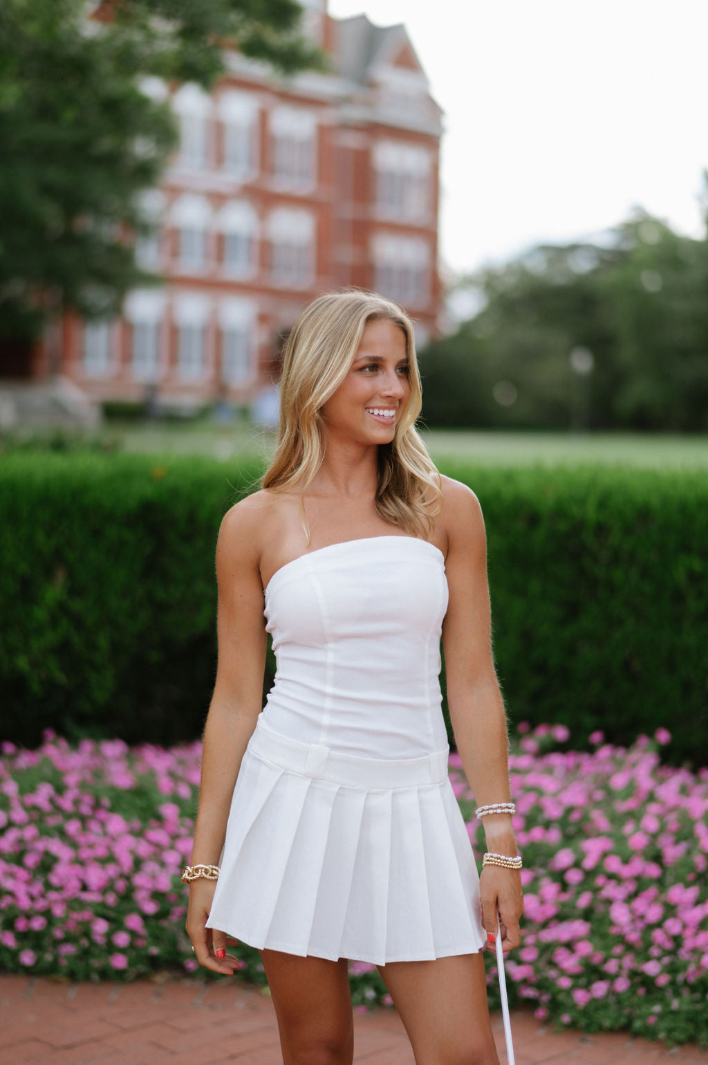 Heidi Strapless Dress-Off White