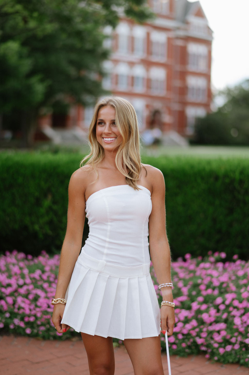 Heidi Strapless Dress-Off White