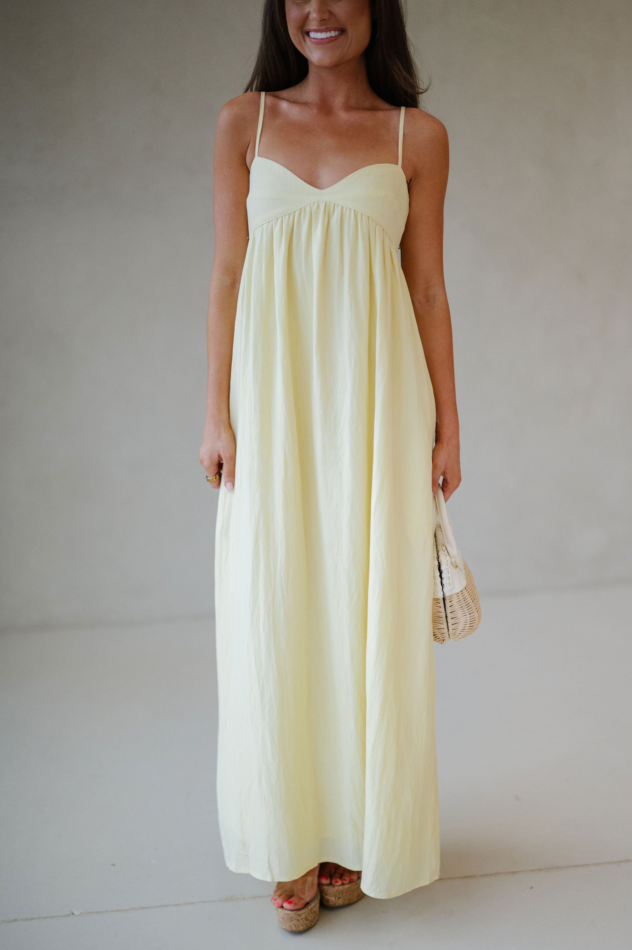 Sunny Maxi Dress-Lemon