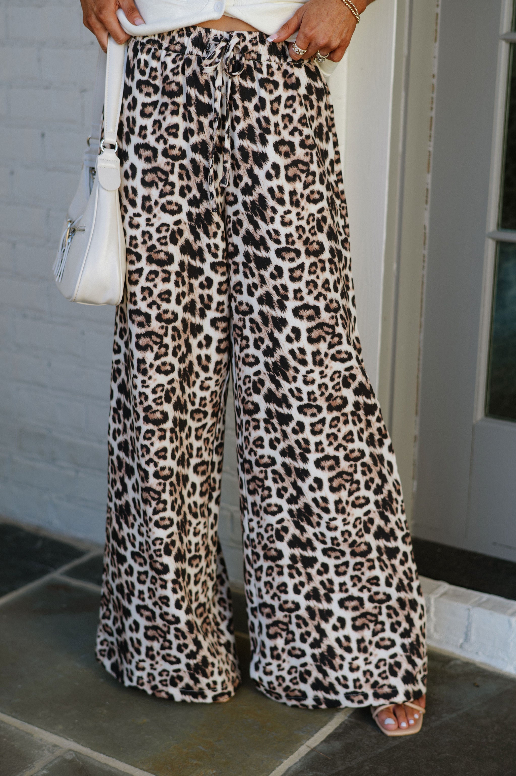 Leopard Wide leg Pants