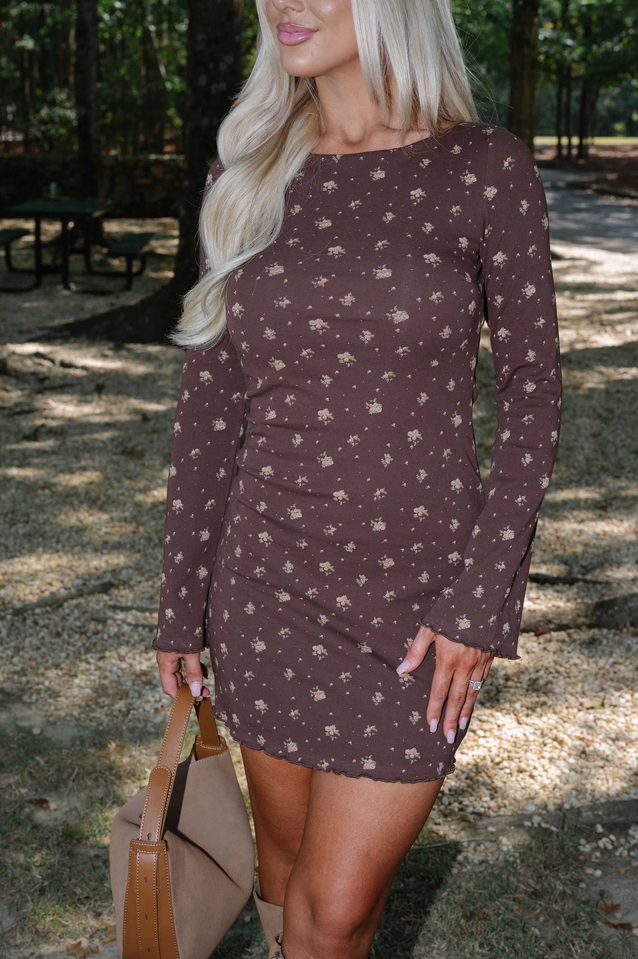 Fiora Dress-Brown Multi