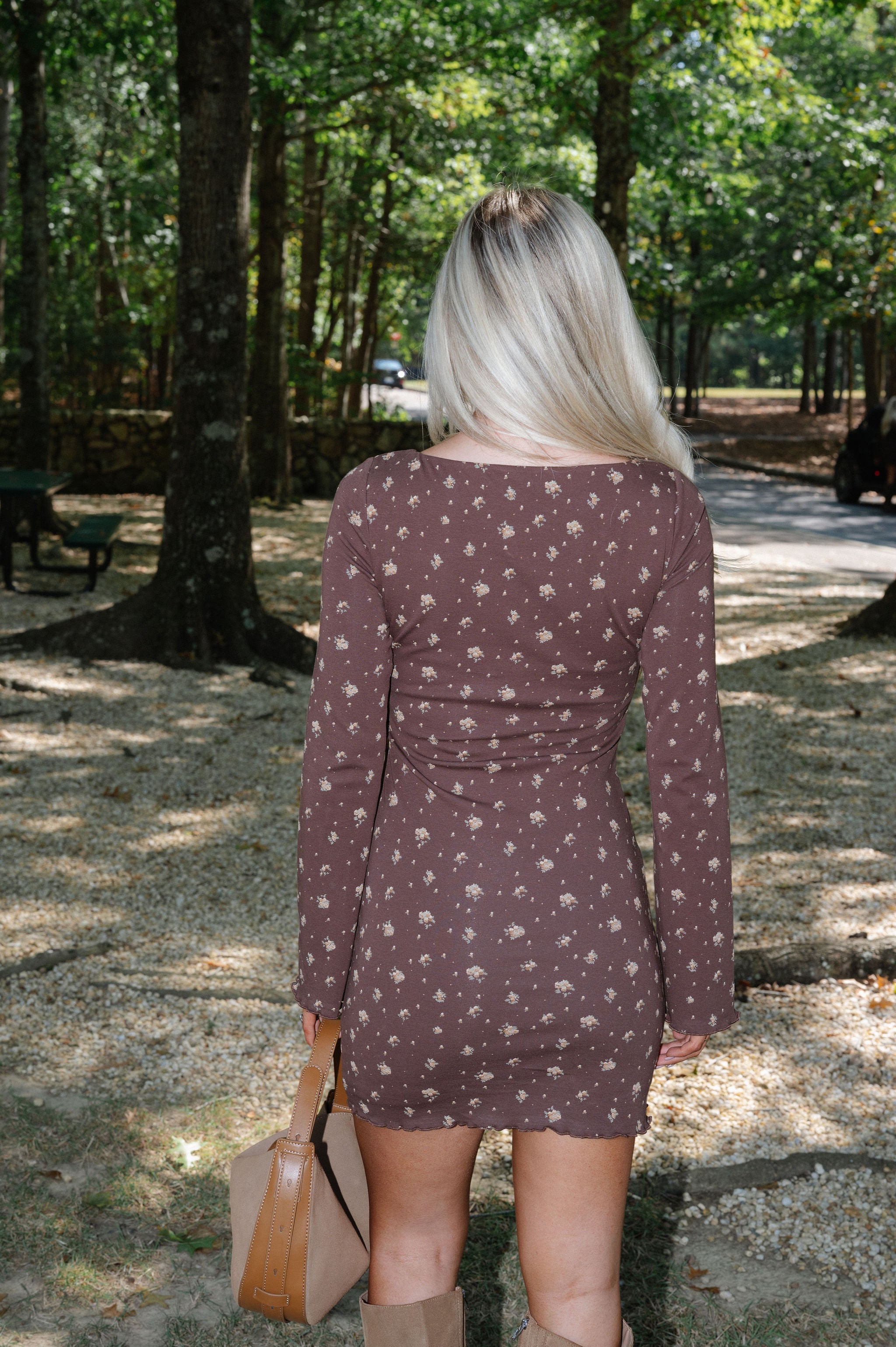 Fiora Dress-Brown Multi