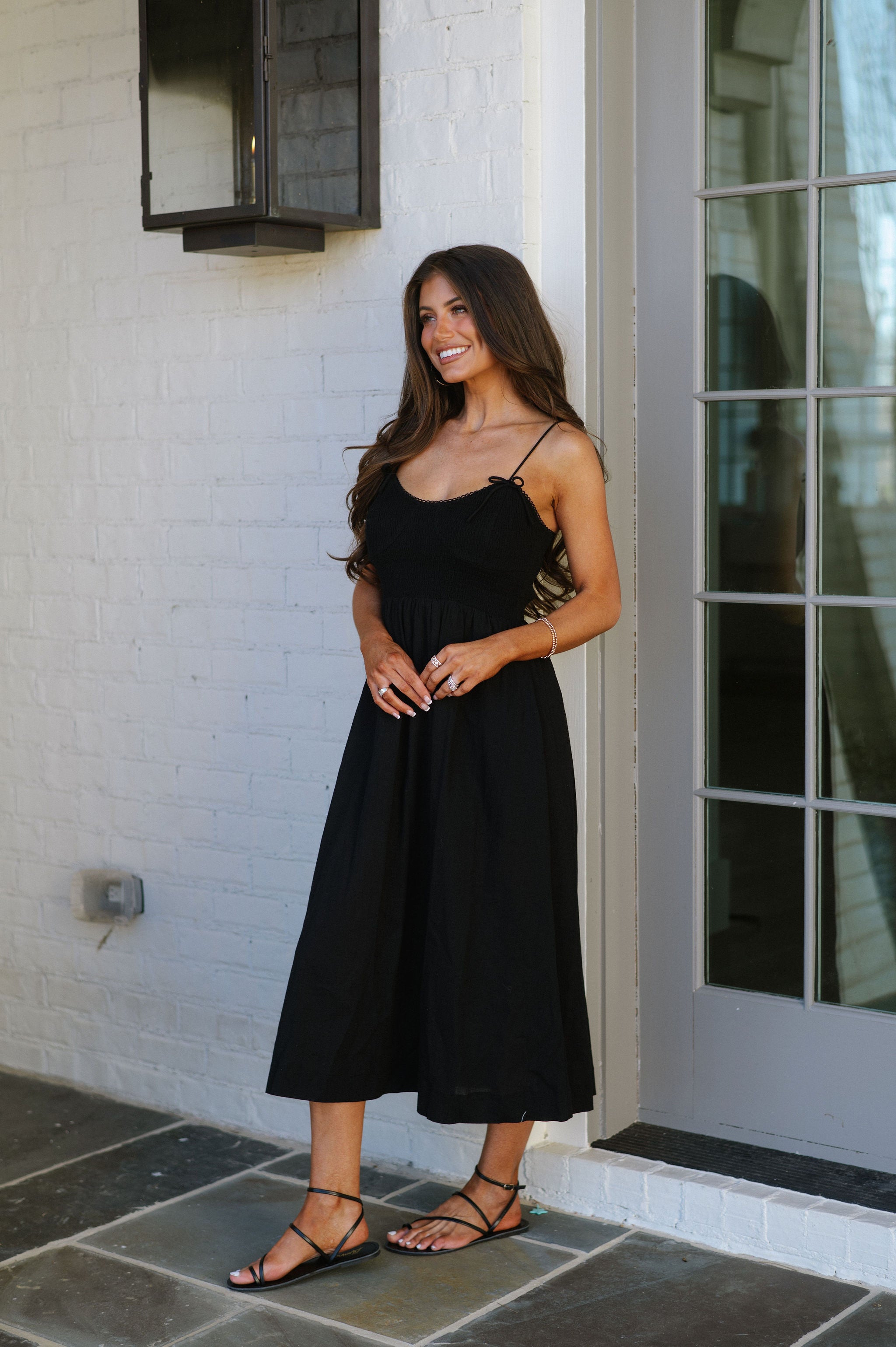 Lake Midi Dress-Black