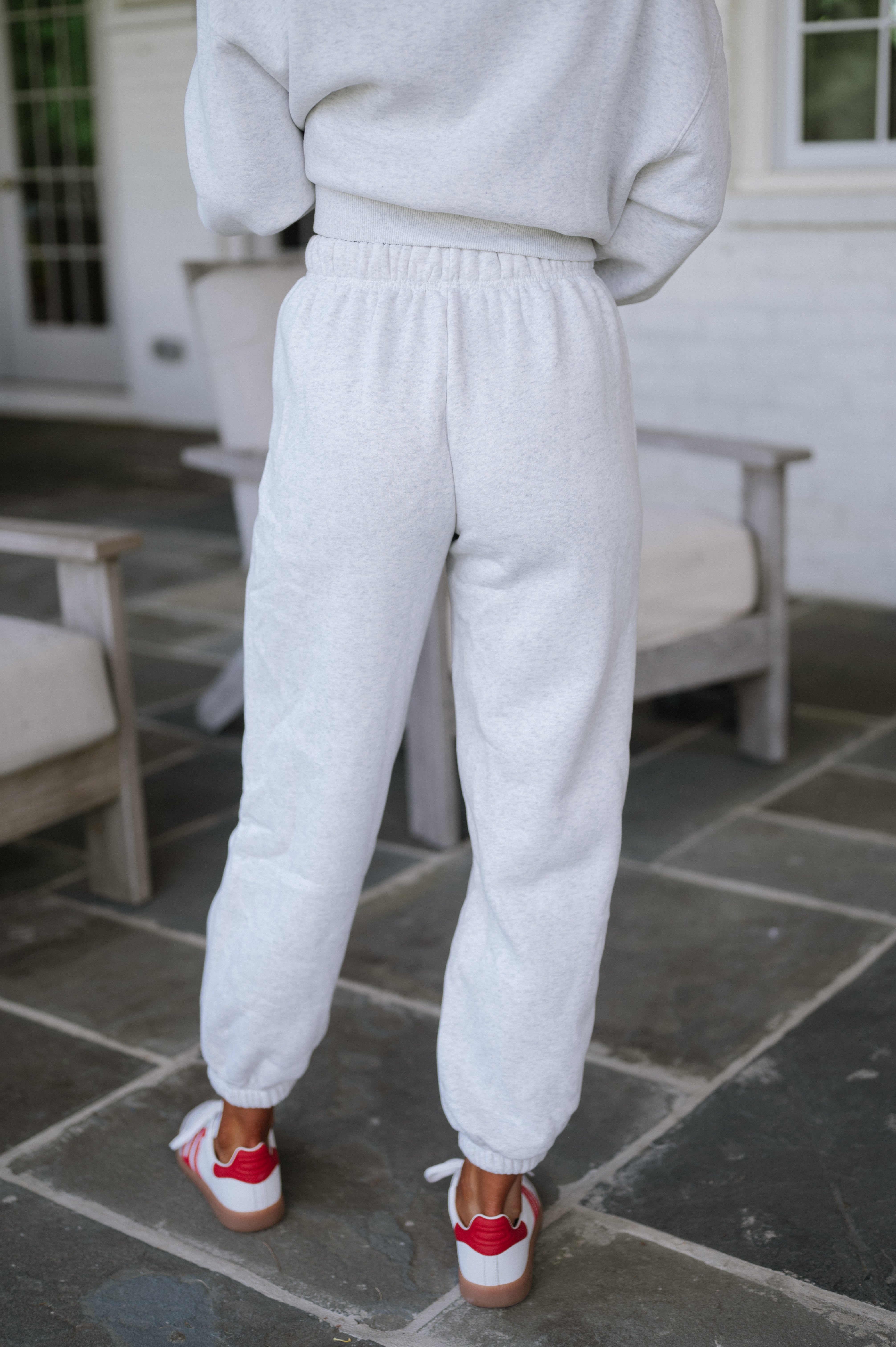 Swirly Comfy Joggers-Grey