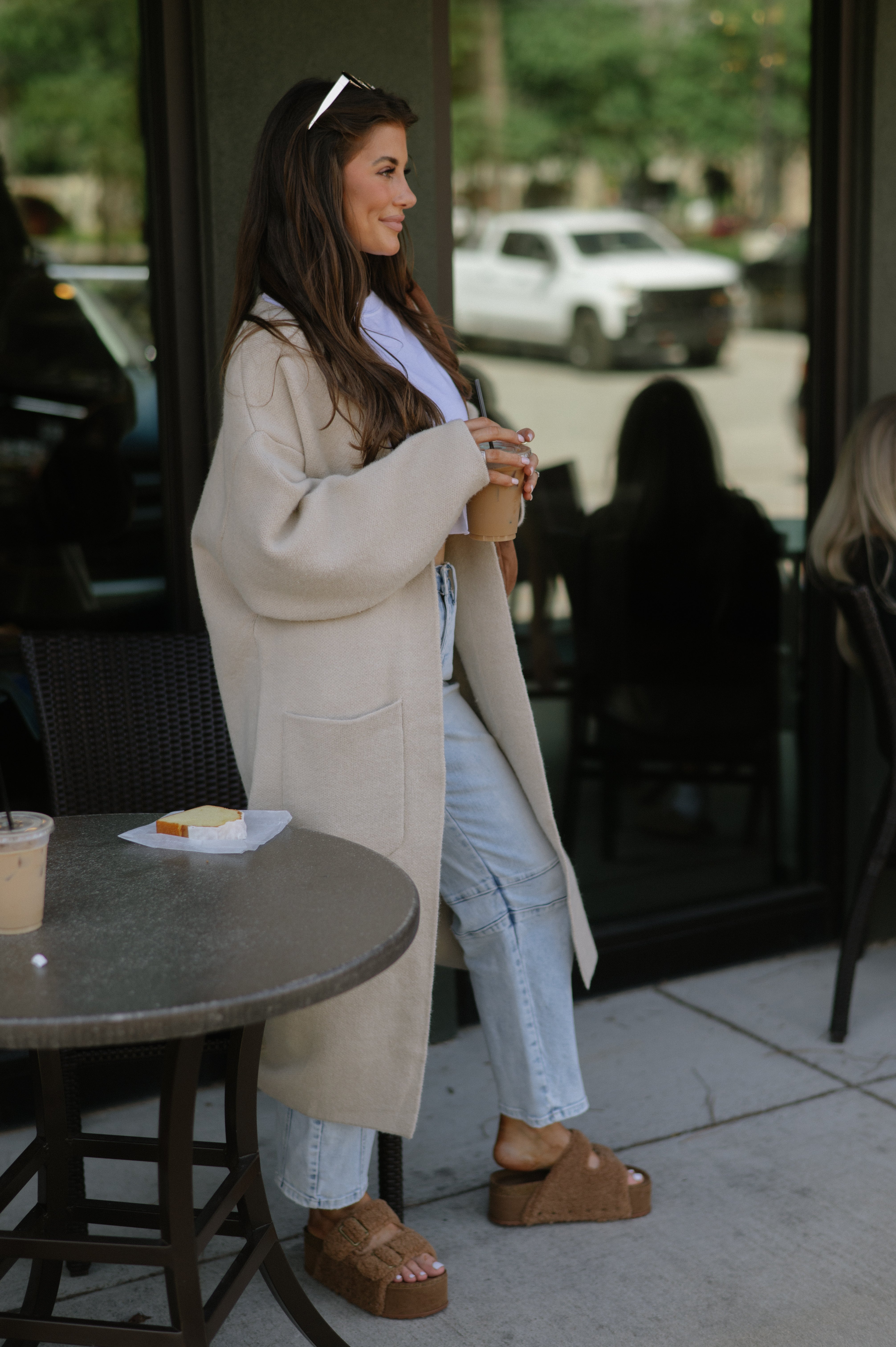 PREORDER Beverly Oversized Cardigan- Beige PREORDER 11/29