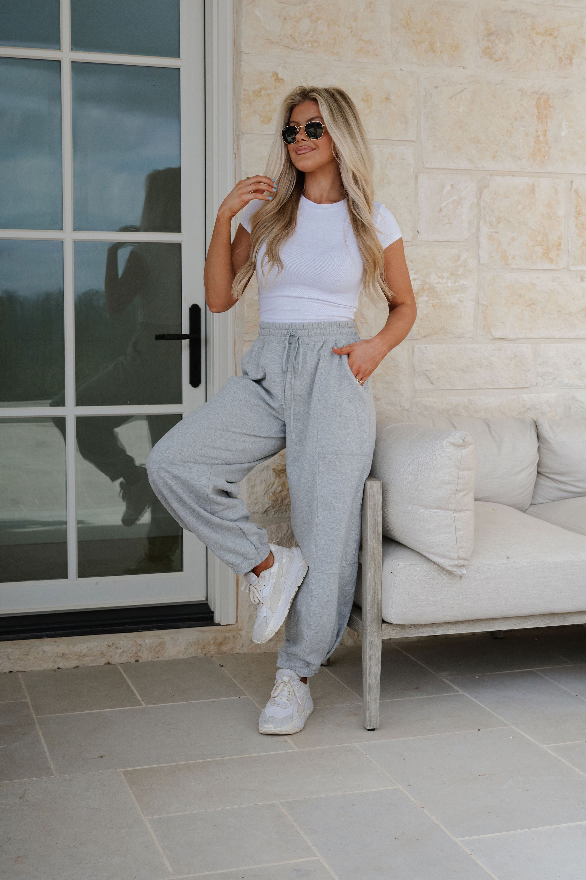 Lennie Sweatpants-Heather Grey