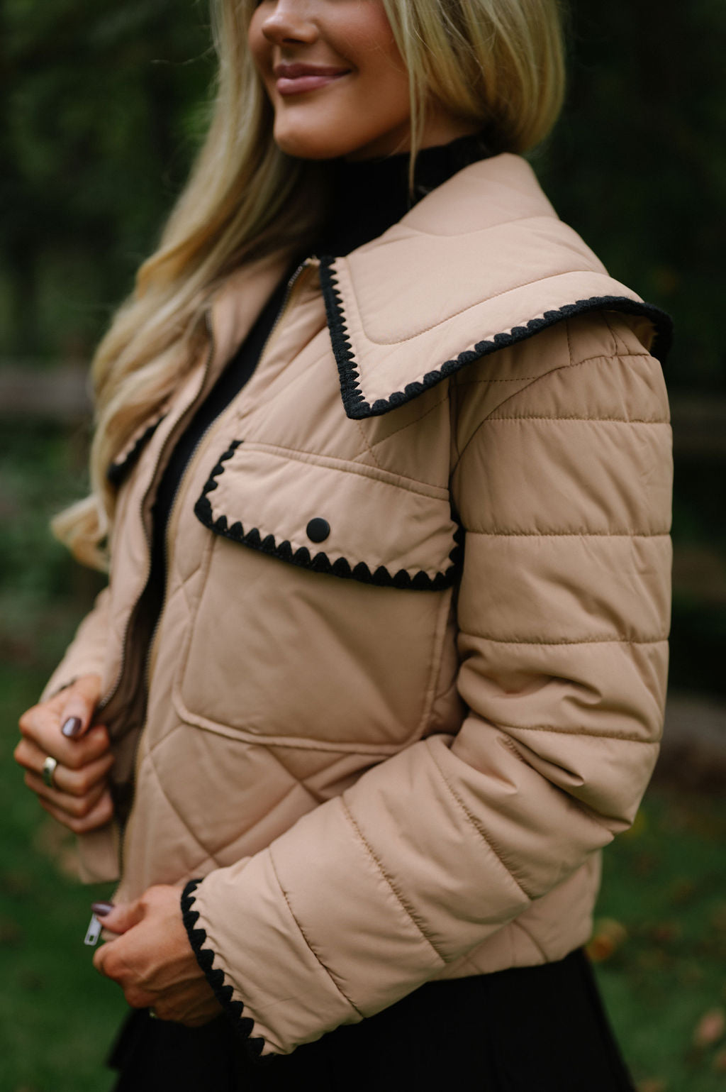 Boston Quilted Puffer- Camel