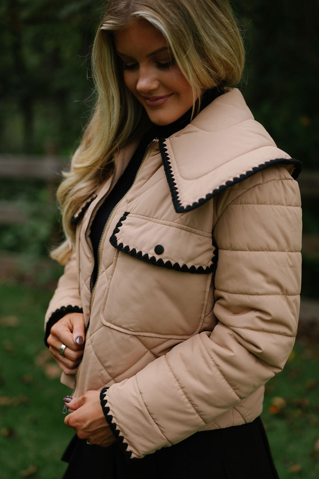 Boston Quilted Puffer- Camel