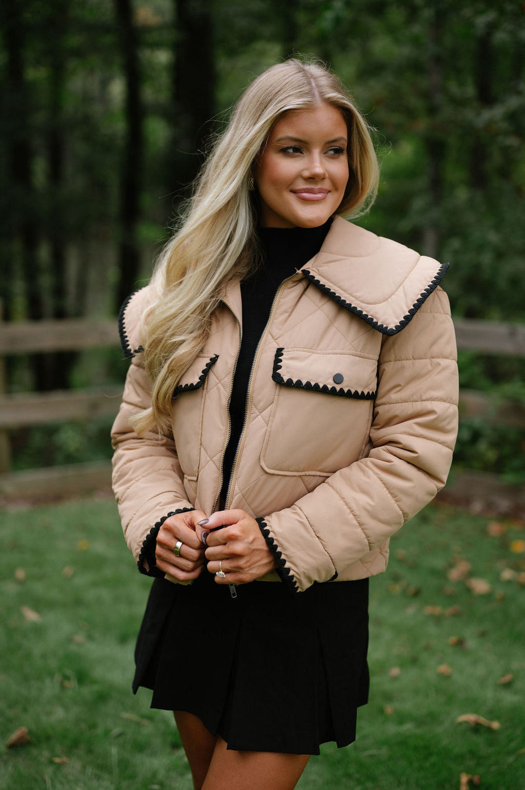 Boston Quilted Puffer- Camel