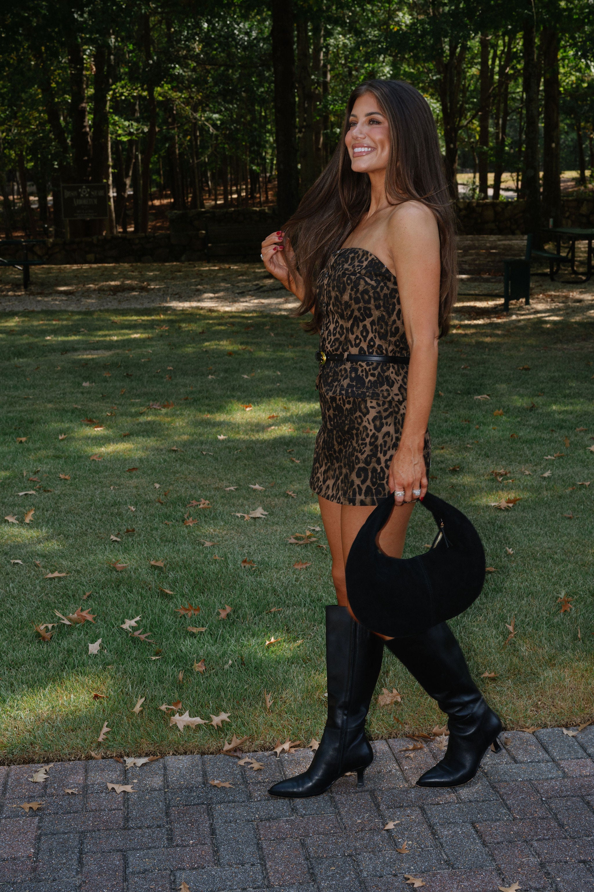 Belted Leopard Printed Romper