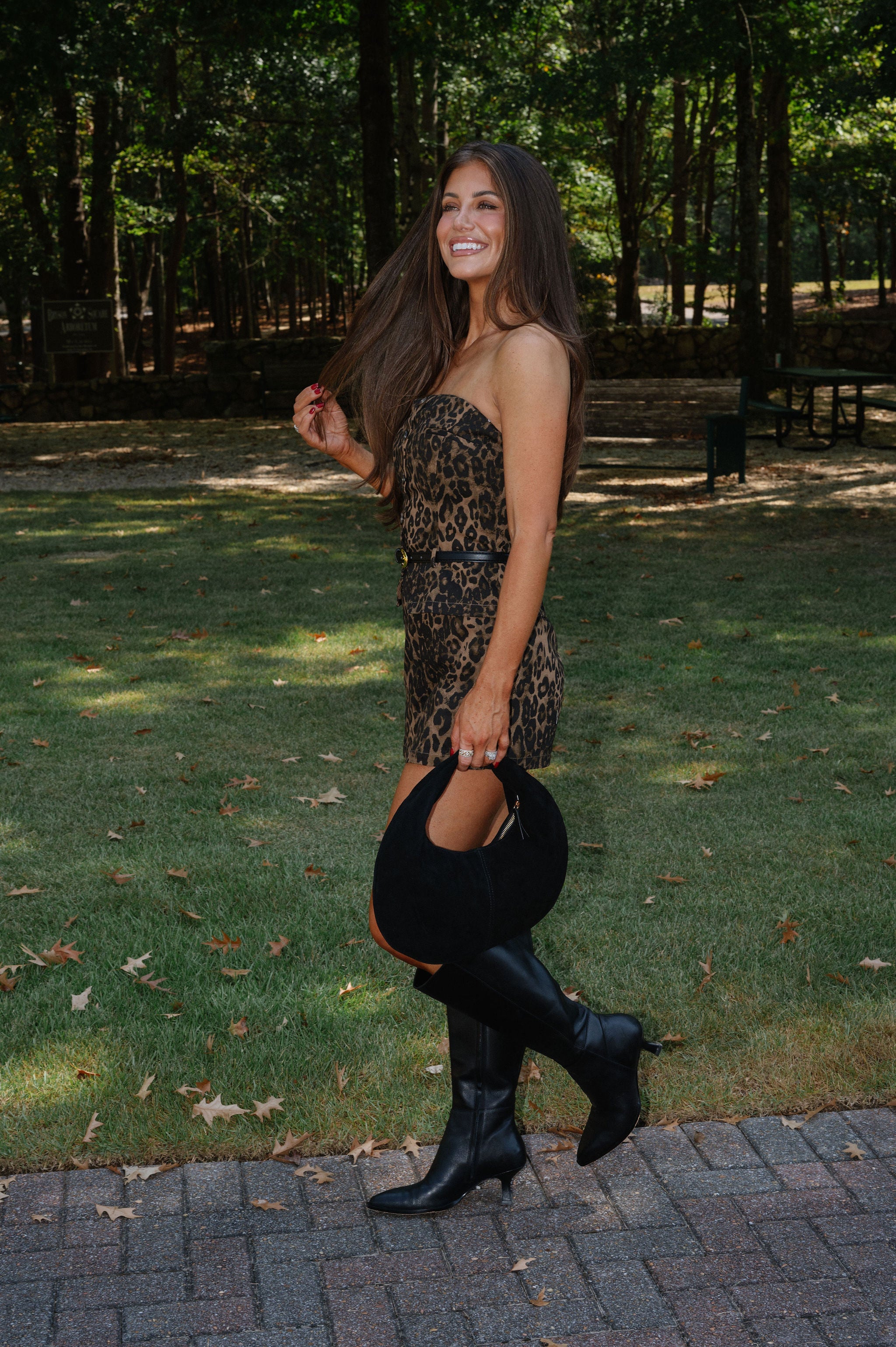 Belted Leopard Printed Romper