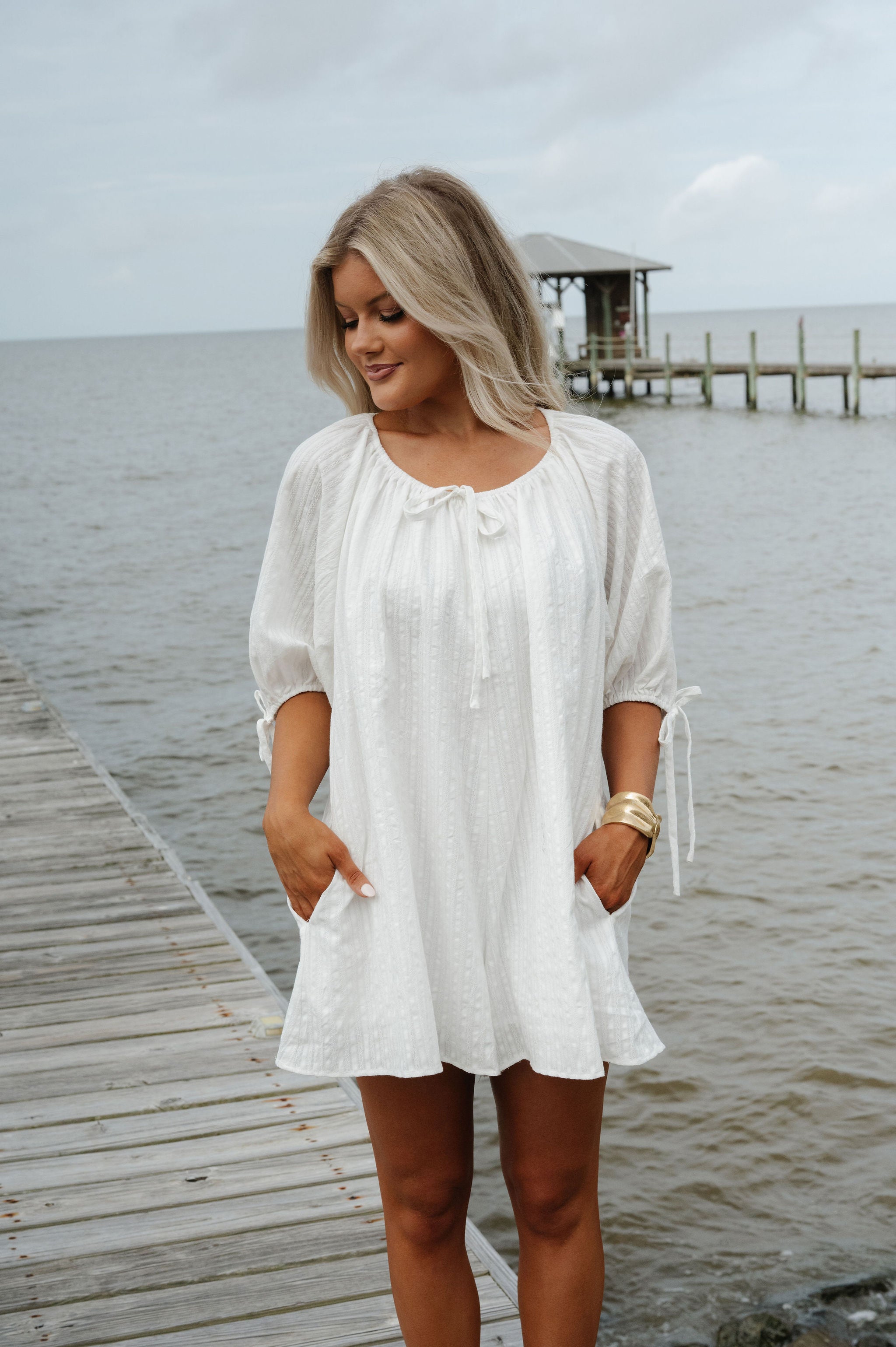 Striped Cotton Romper