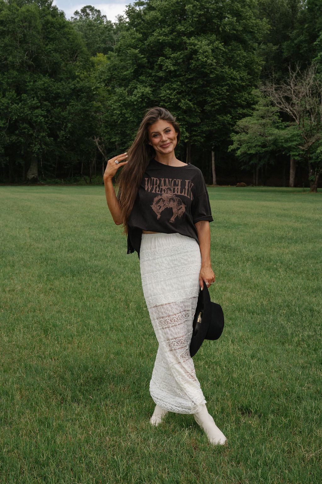 Lula Lace Skirt-Cream
