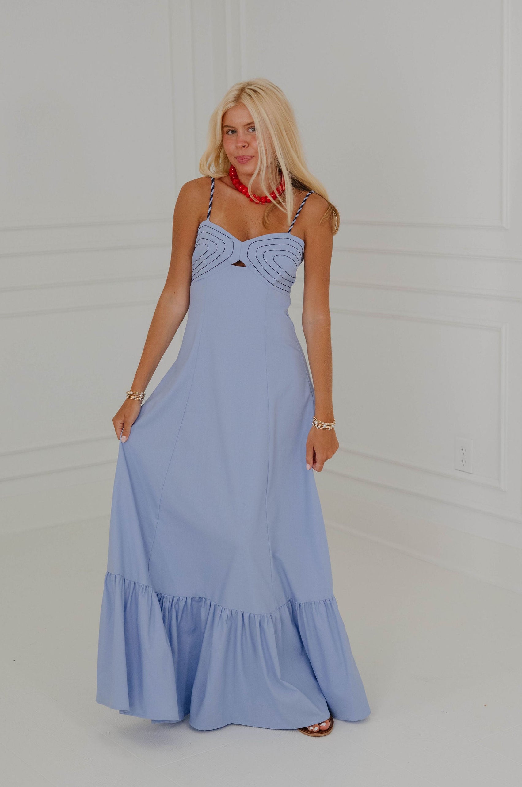 Kodi Maxi Dress-Sky Blue