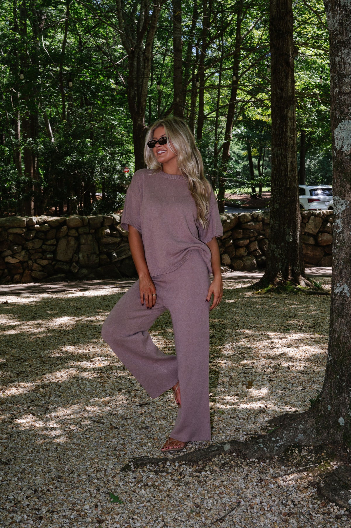 Stanton Knit Pants Set- Mushroom