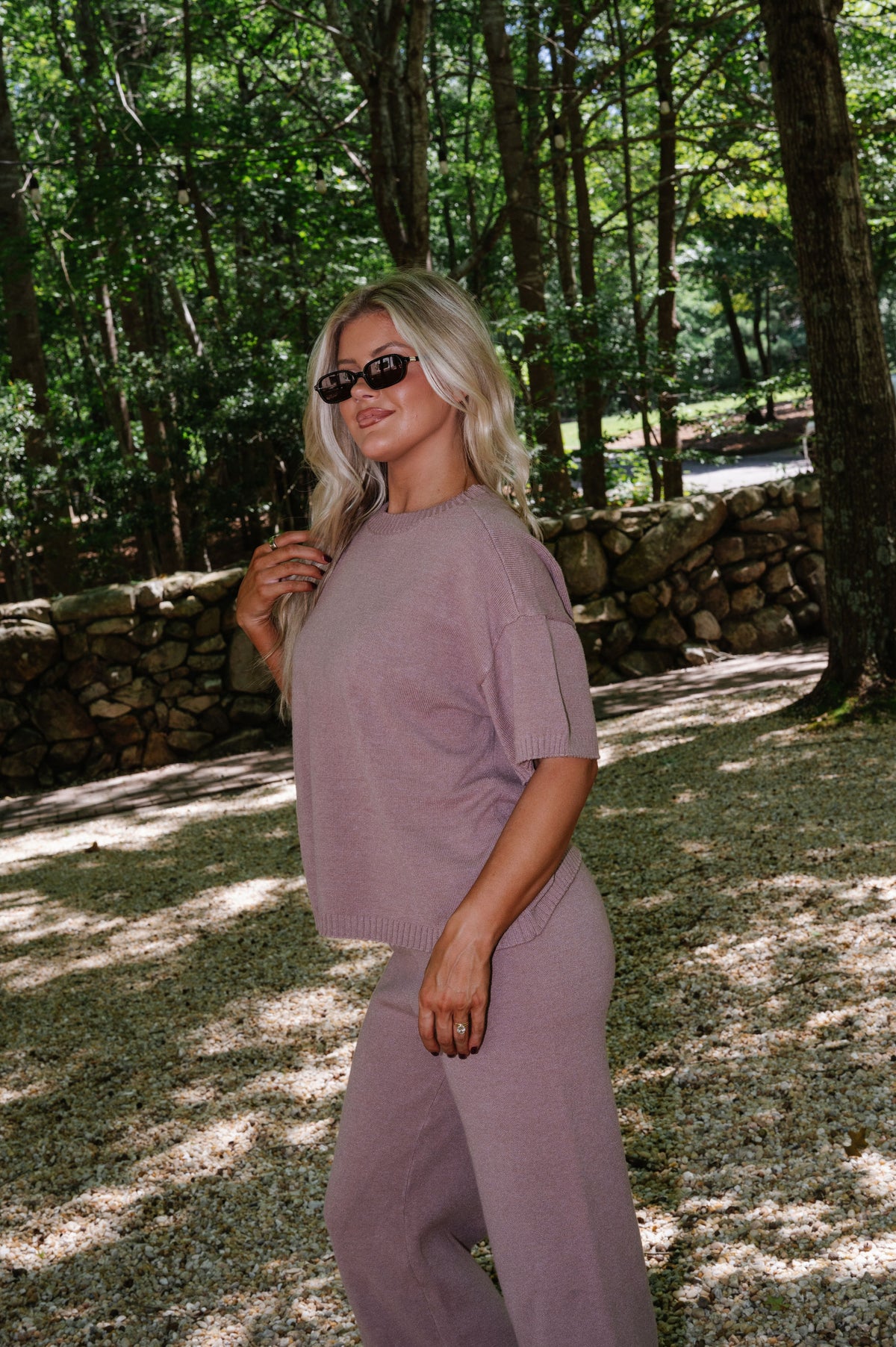 Stanton Knit Pants Set- Mushroom