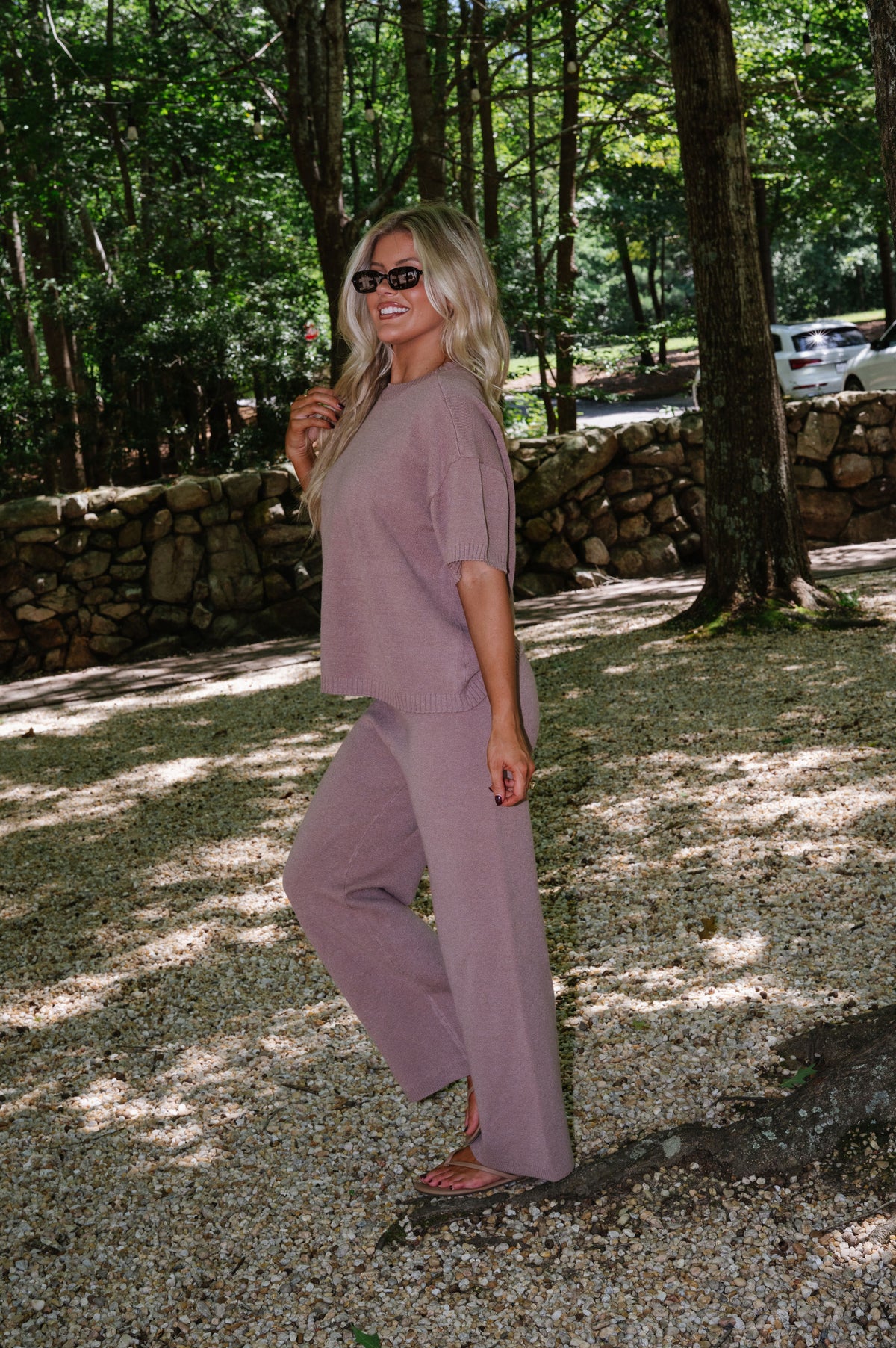 Stanton Knit Pants Set- Mushroom