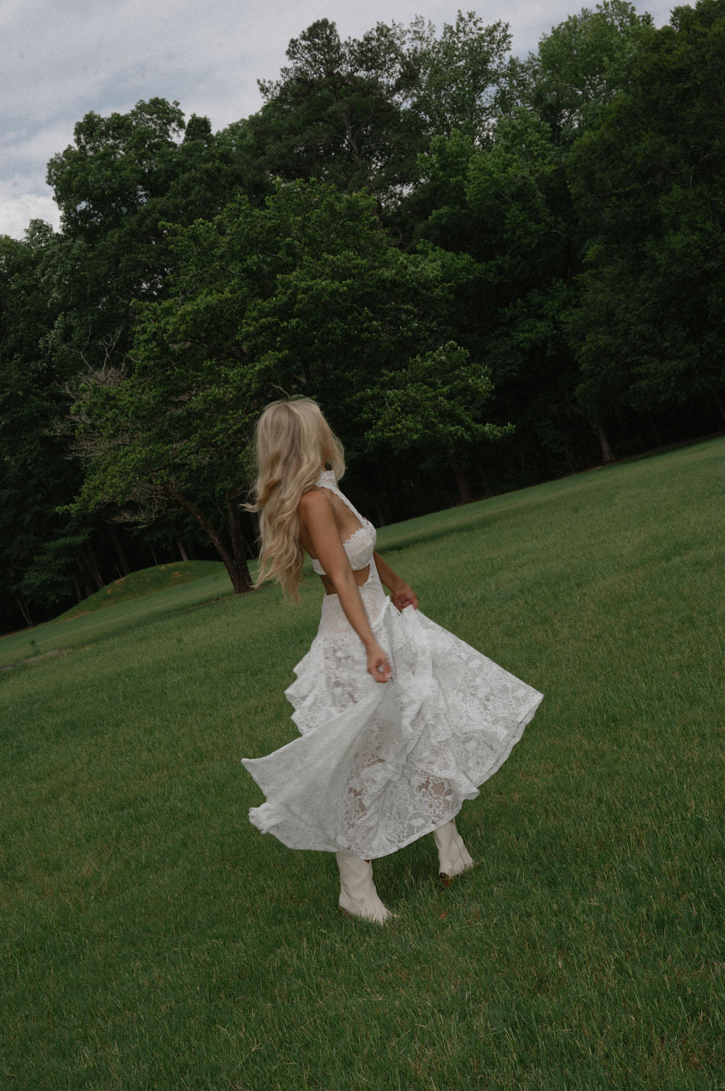 Margo Tiered Maxi- Off White
