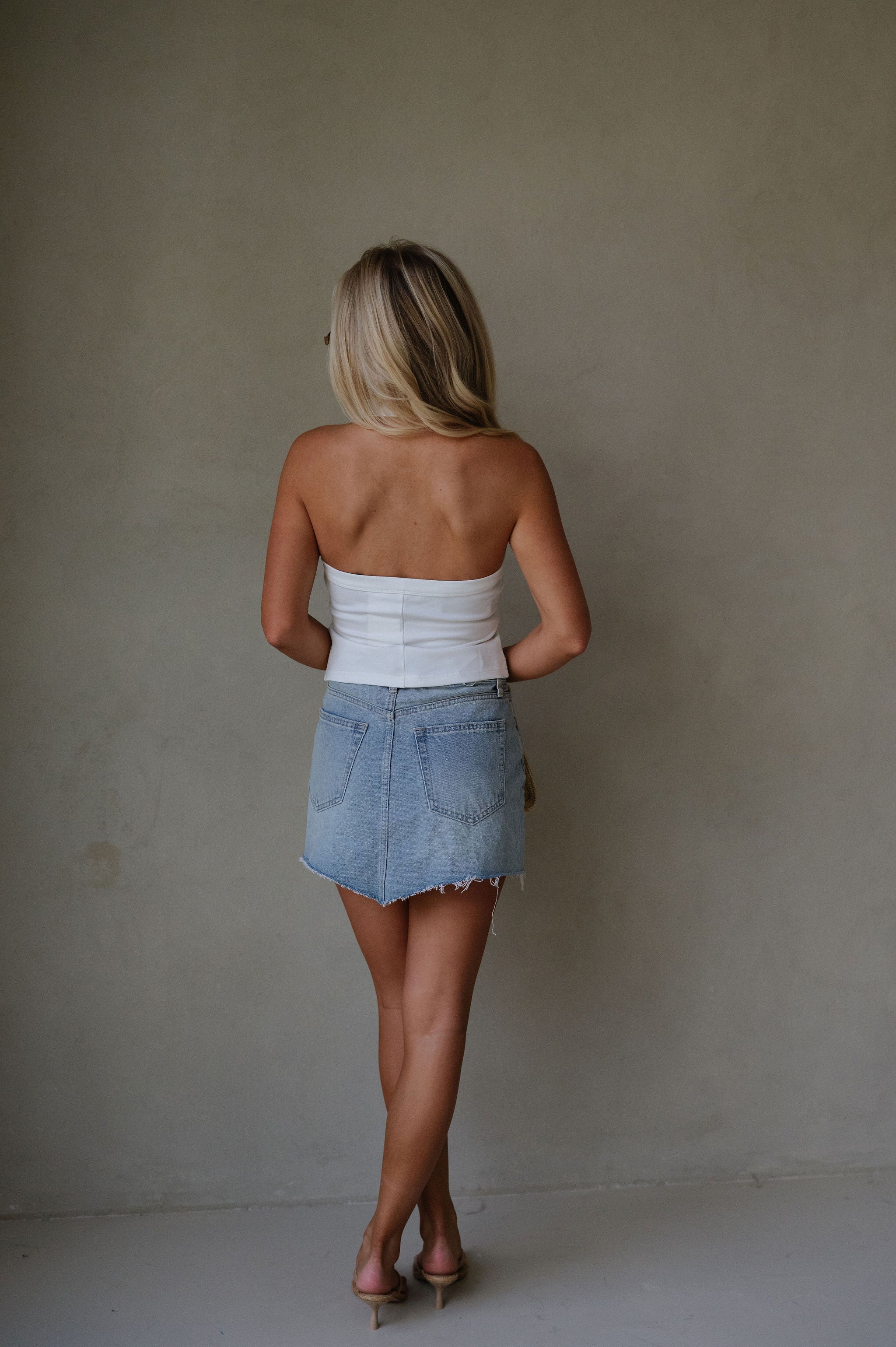 Winnie Halter Top-White
