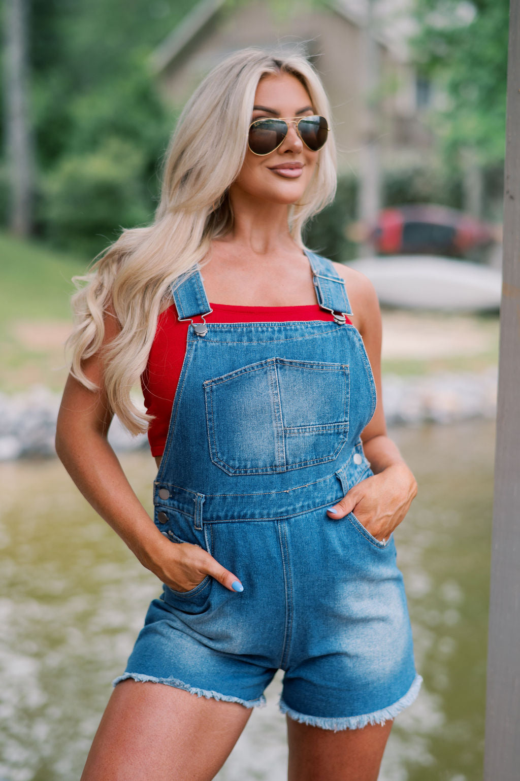 Quinn Vintage Overalls-Denim