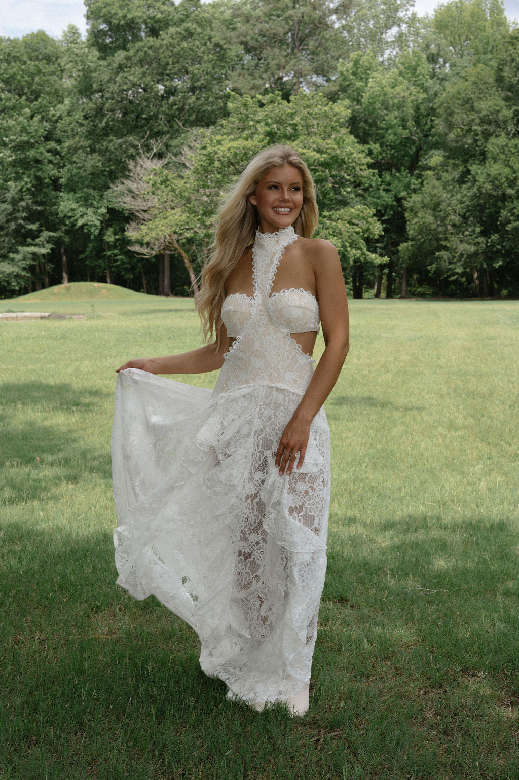Margo Tiered Maxi- Off White