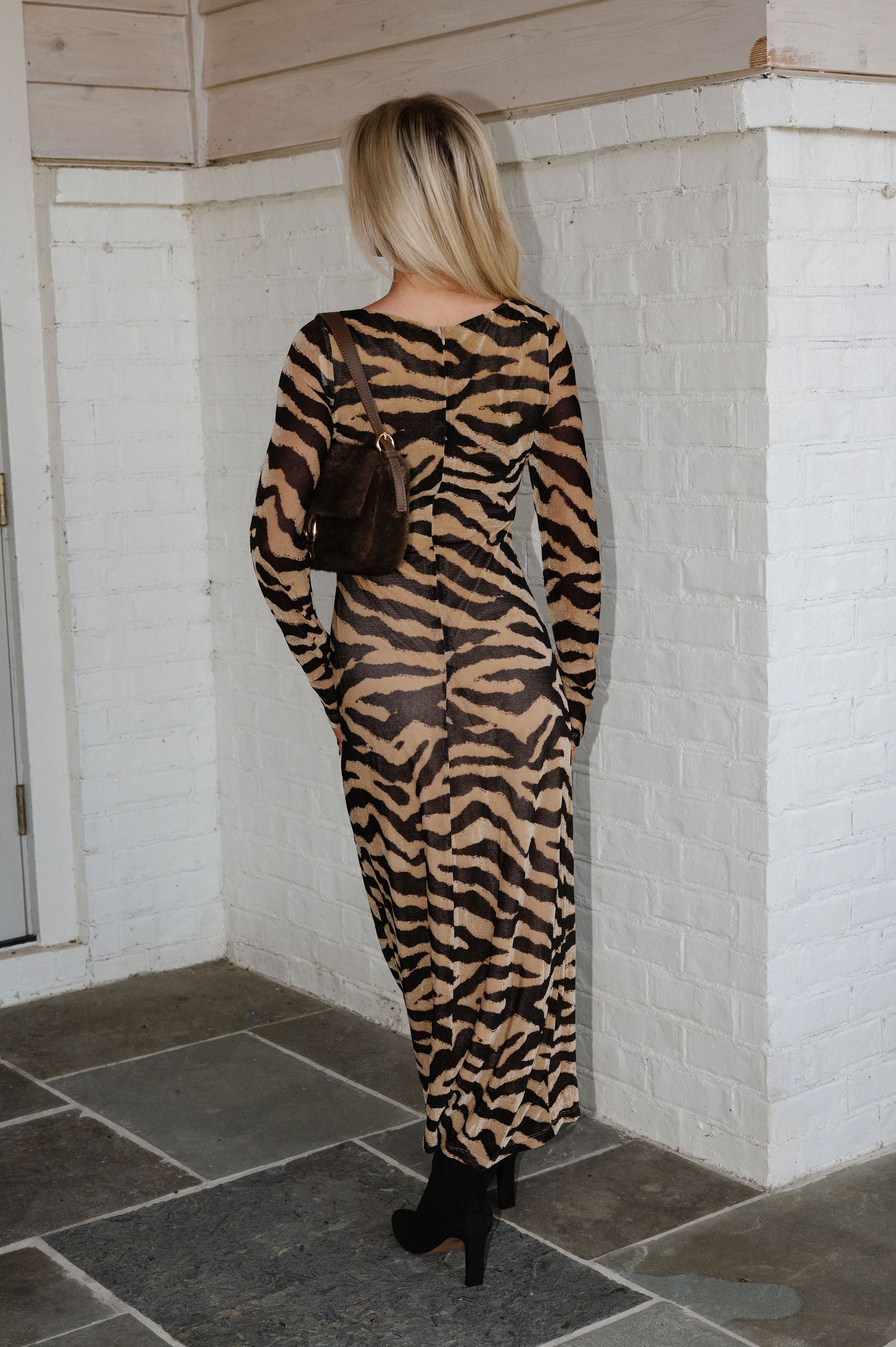 Gemma Maxi Dress-Zebra