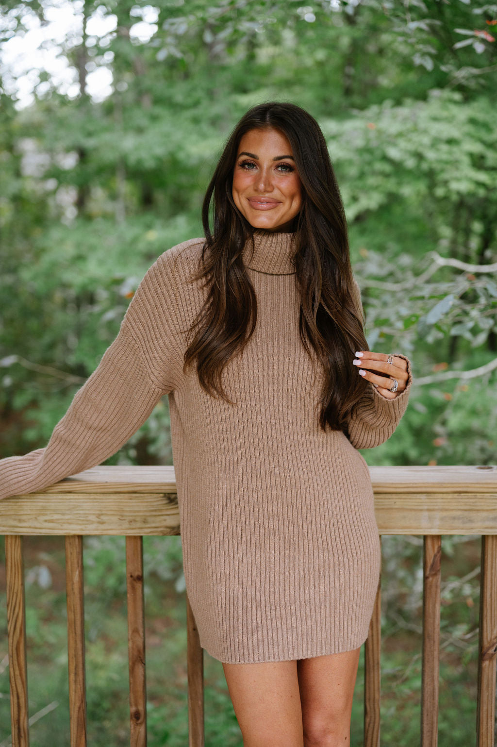 Betsy Sweater Dress-Taupe