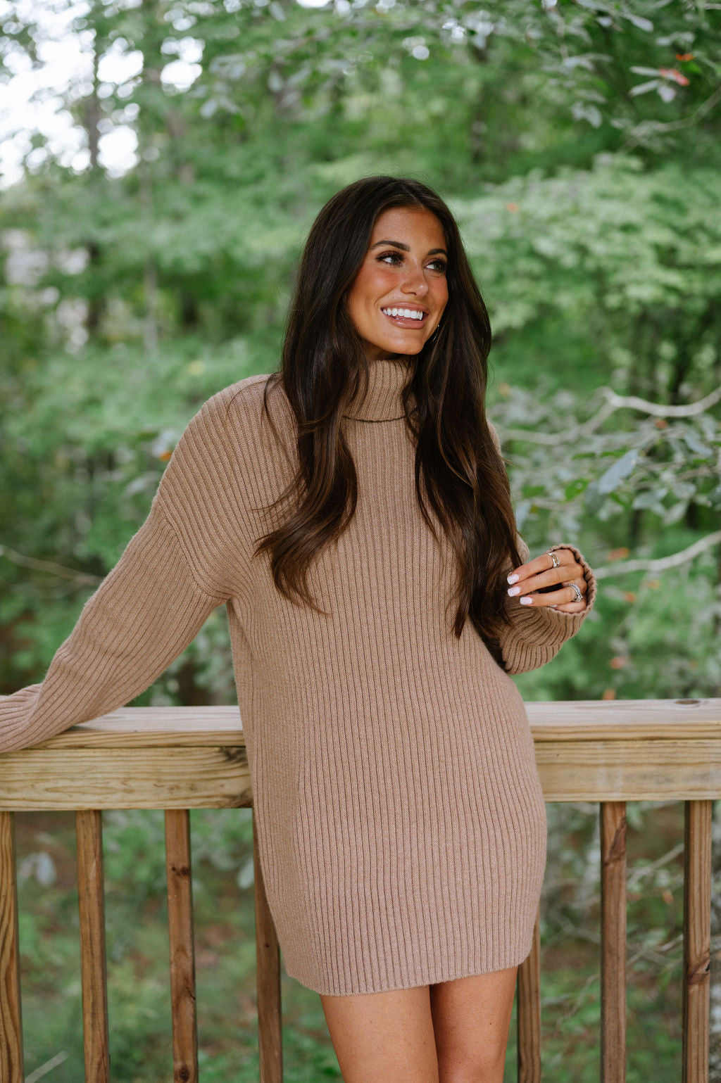 Betsy Sweater Dress-Taupe