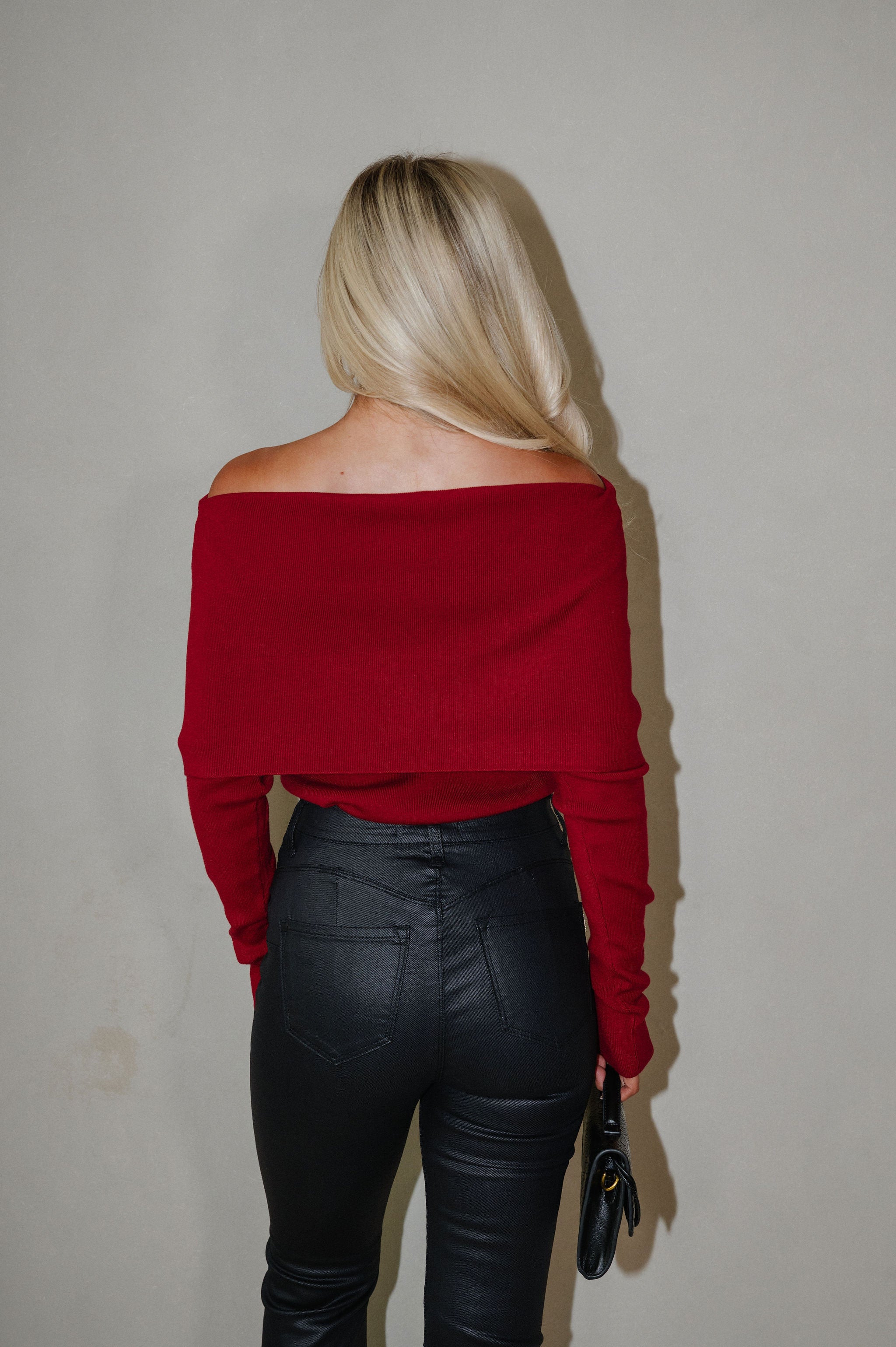 Campbell OTS Sweater-Burgundy