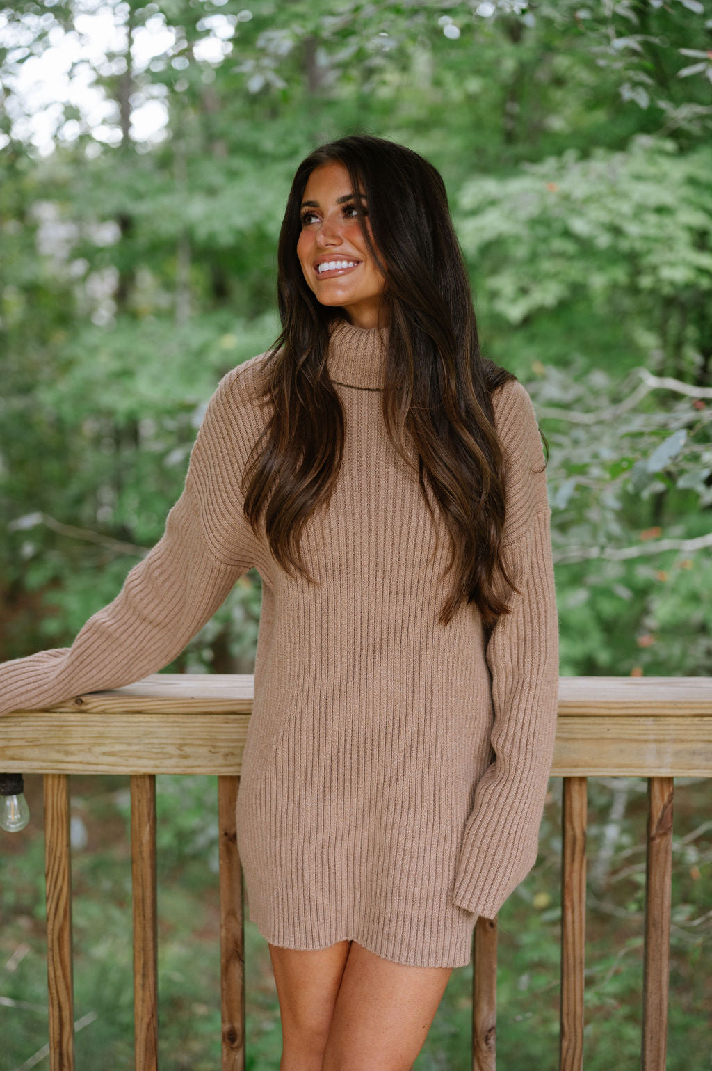 Betsy Sweater Dress-Taupe