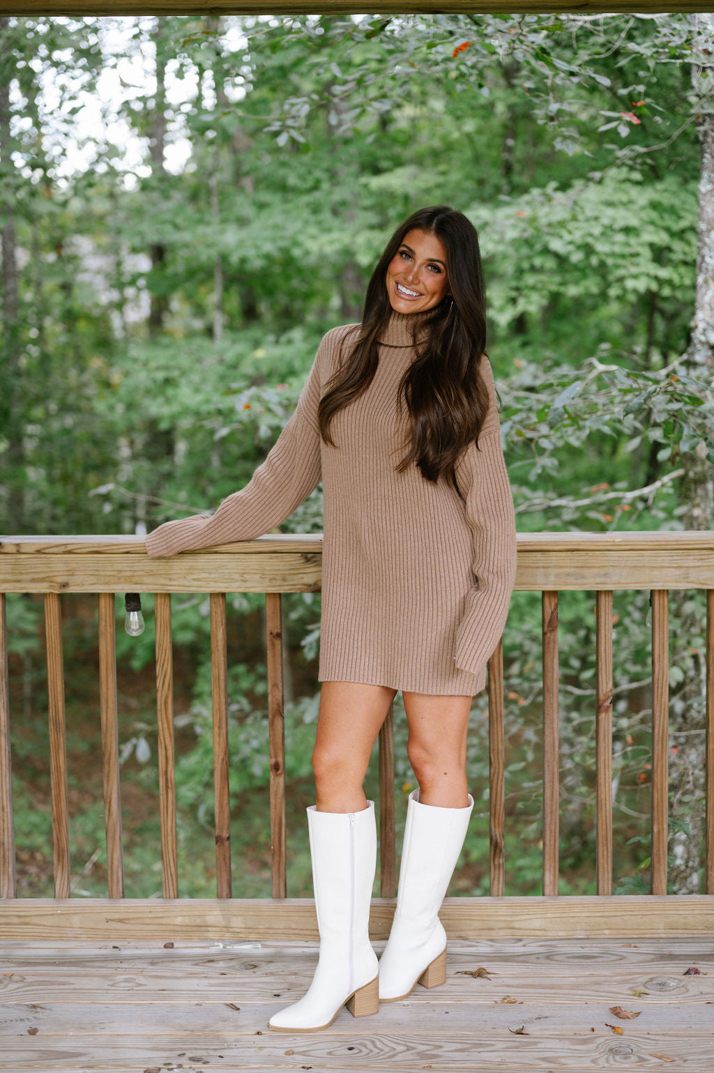 Betsy Sweater Dress-Taupe