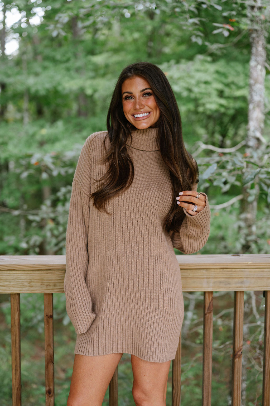 Betsy Sweater Dress-Taupe