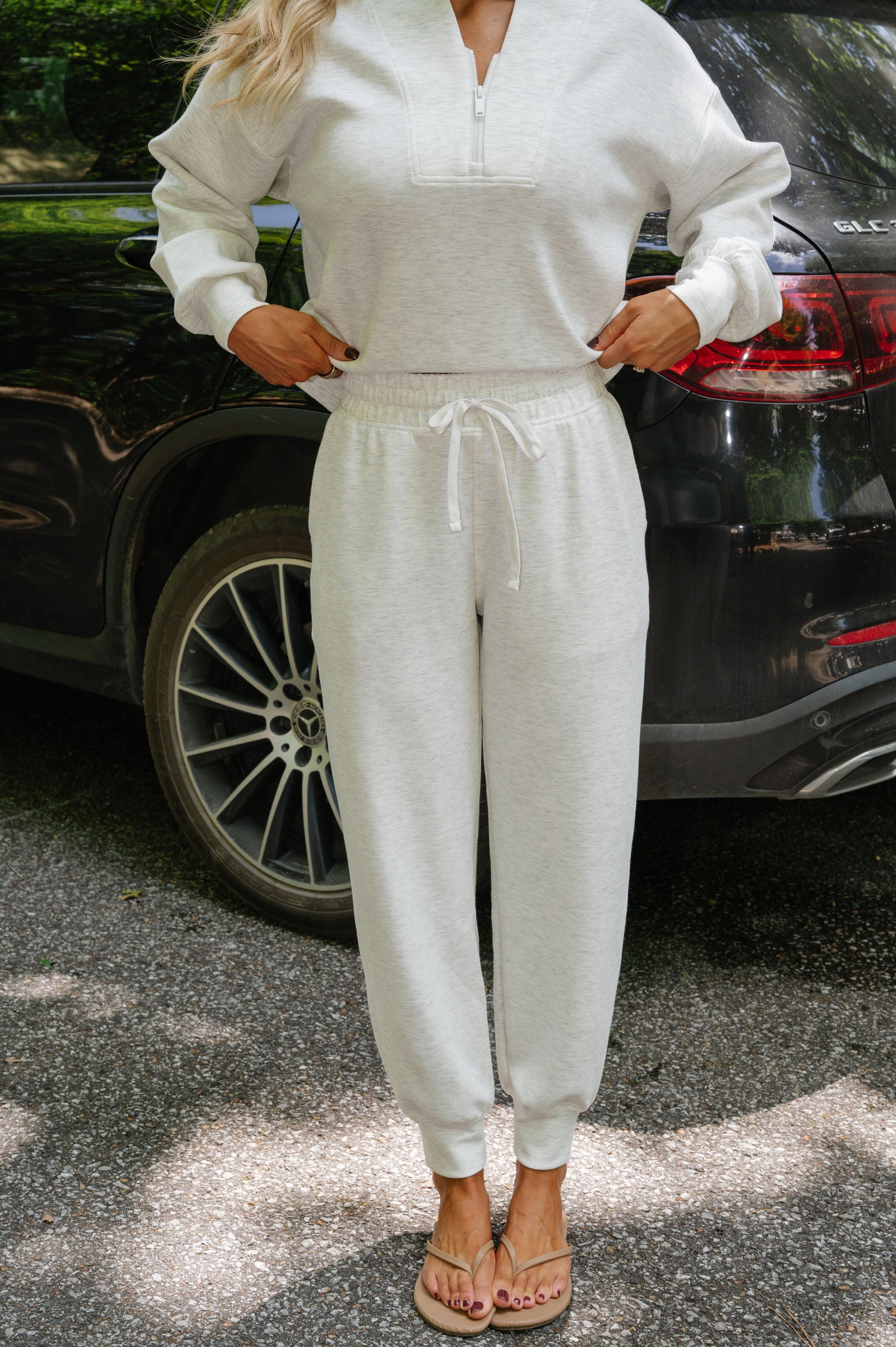 Marren Scuba Jogger Set-Light Heathered Grey