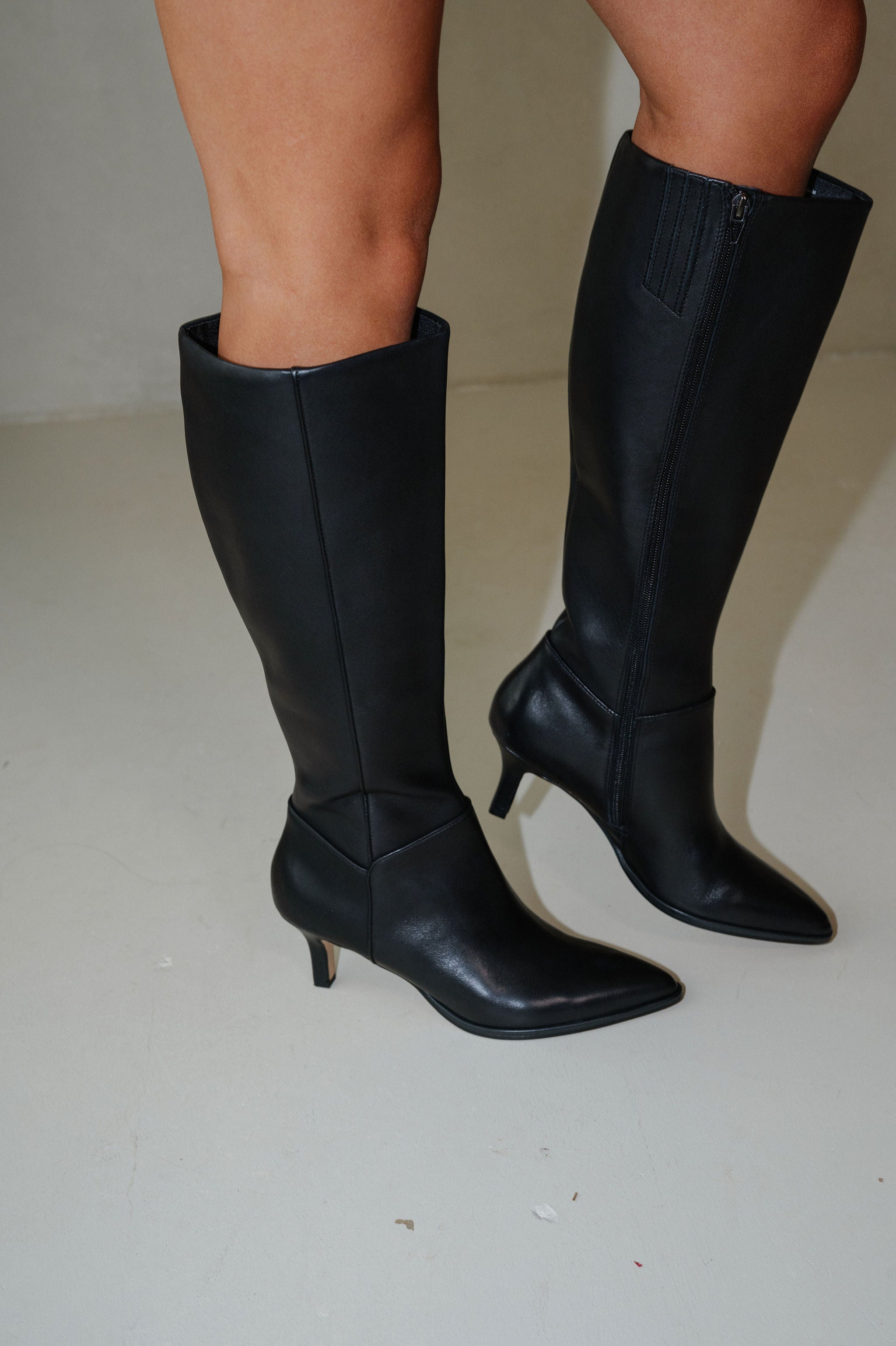 Dolce Vita Aldy Boots-Black Leather