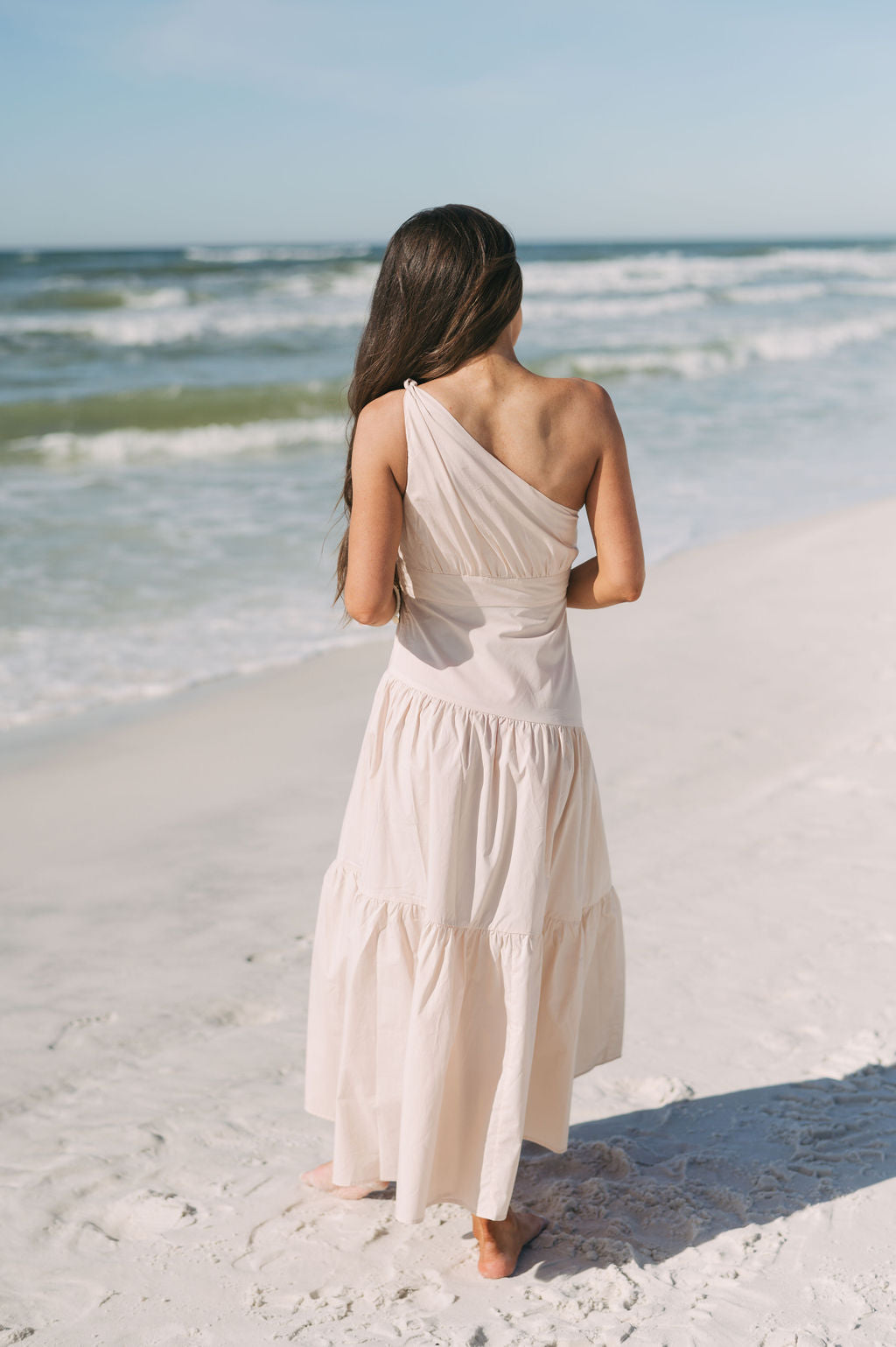 One shoulder best sale maxi dress beach