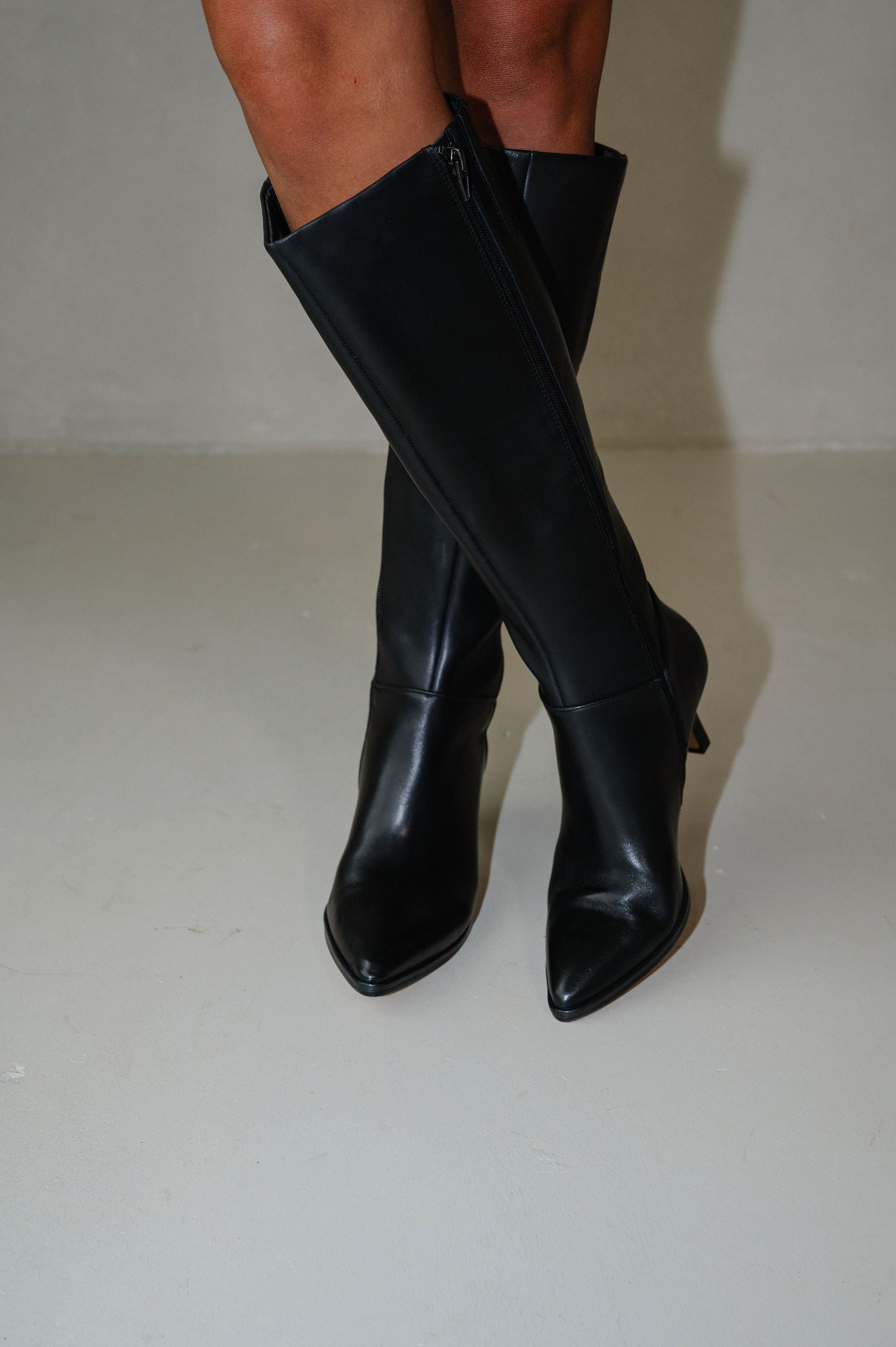 Dolce Vita Aldy Boots-Black Leather