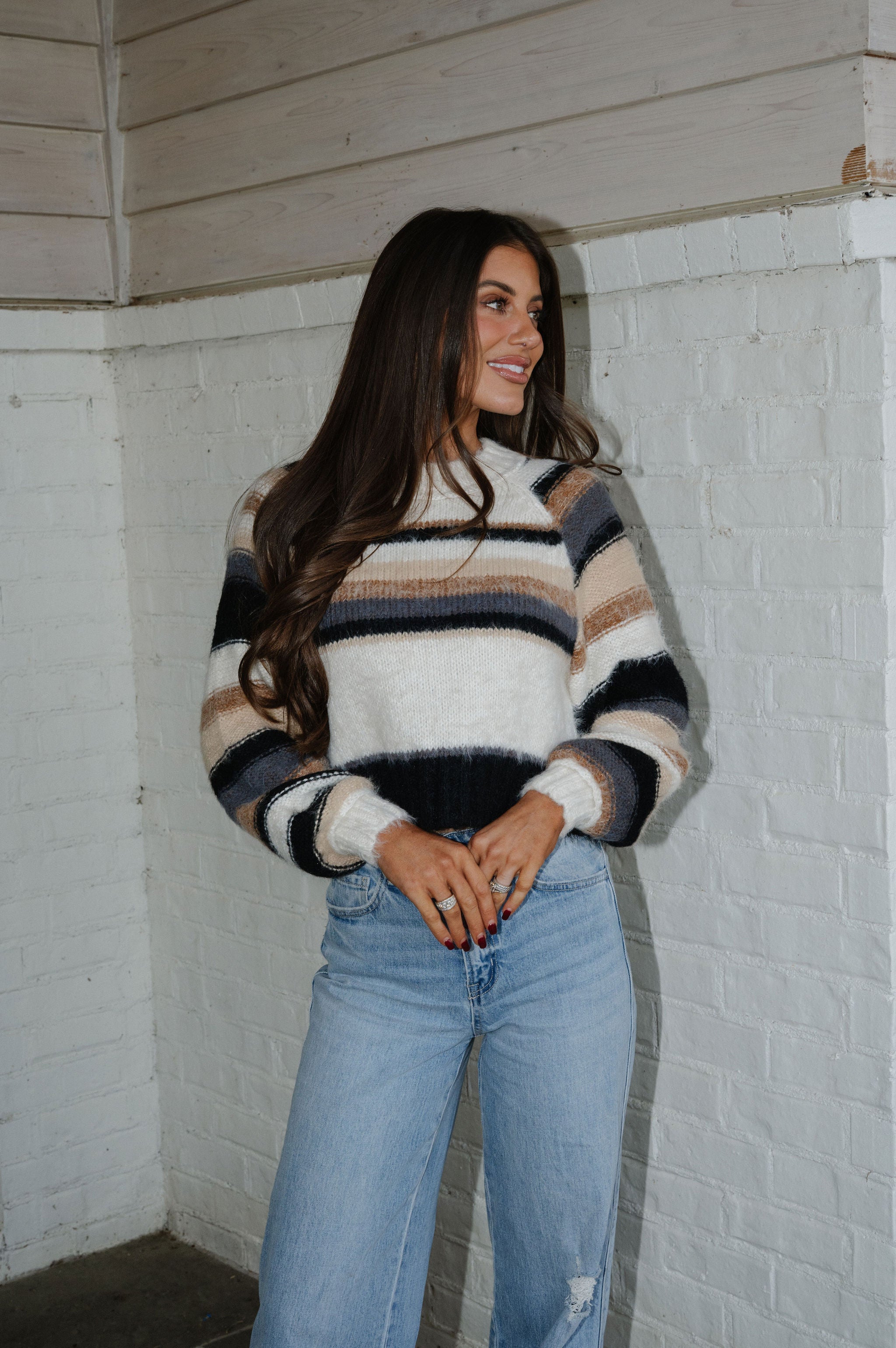 Georgia Sweater-Oat Multi