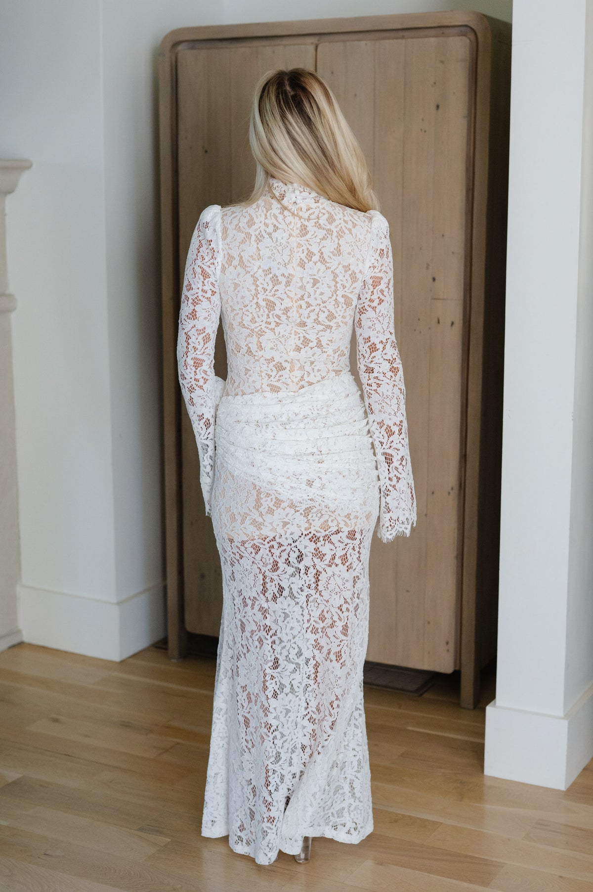 PRE ORDER Raleigh Lace Maxi Dress-White