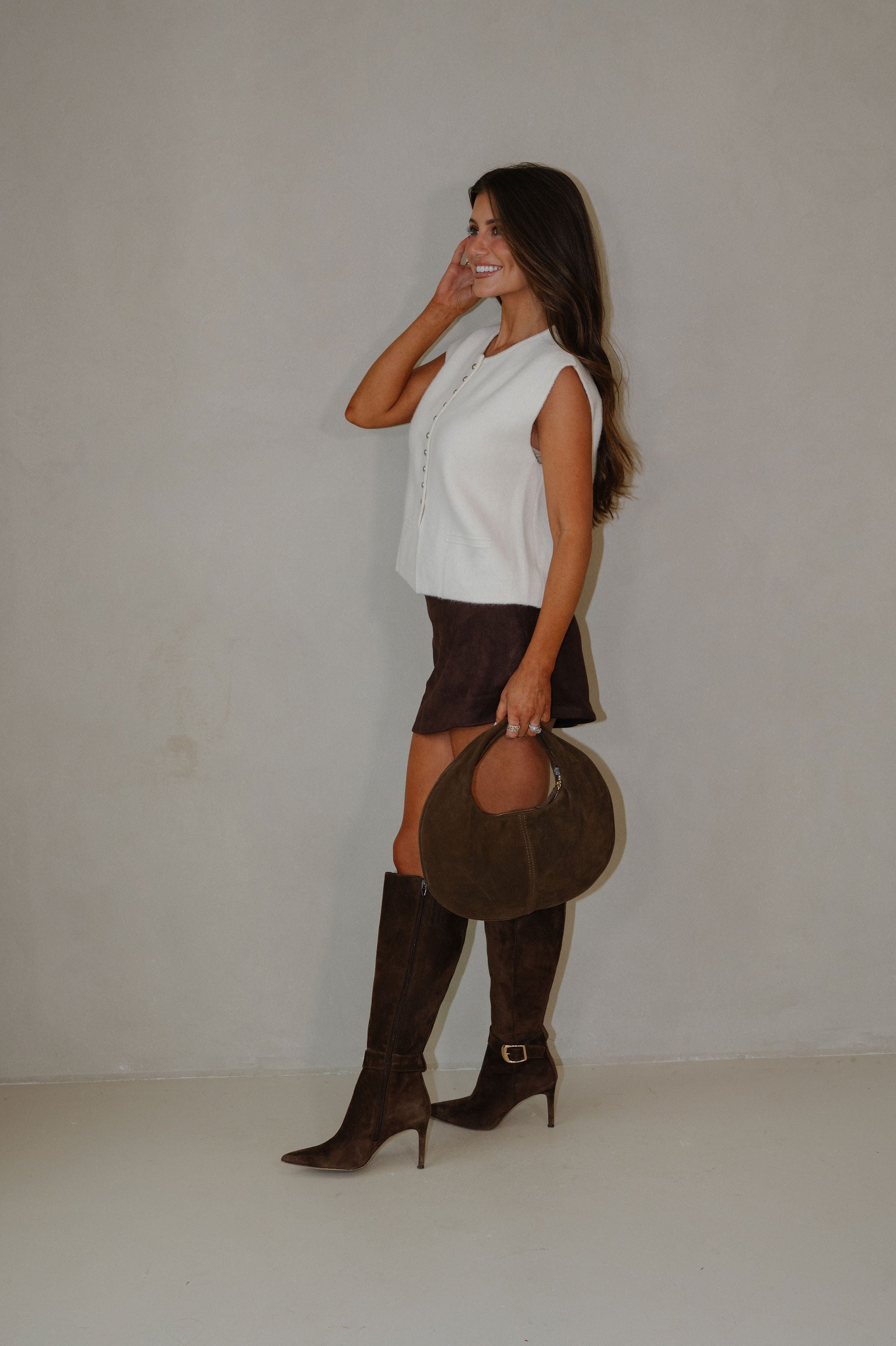 Wilson Sweater Vest-Ivory