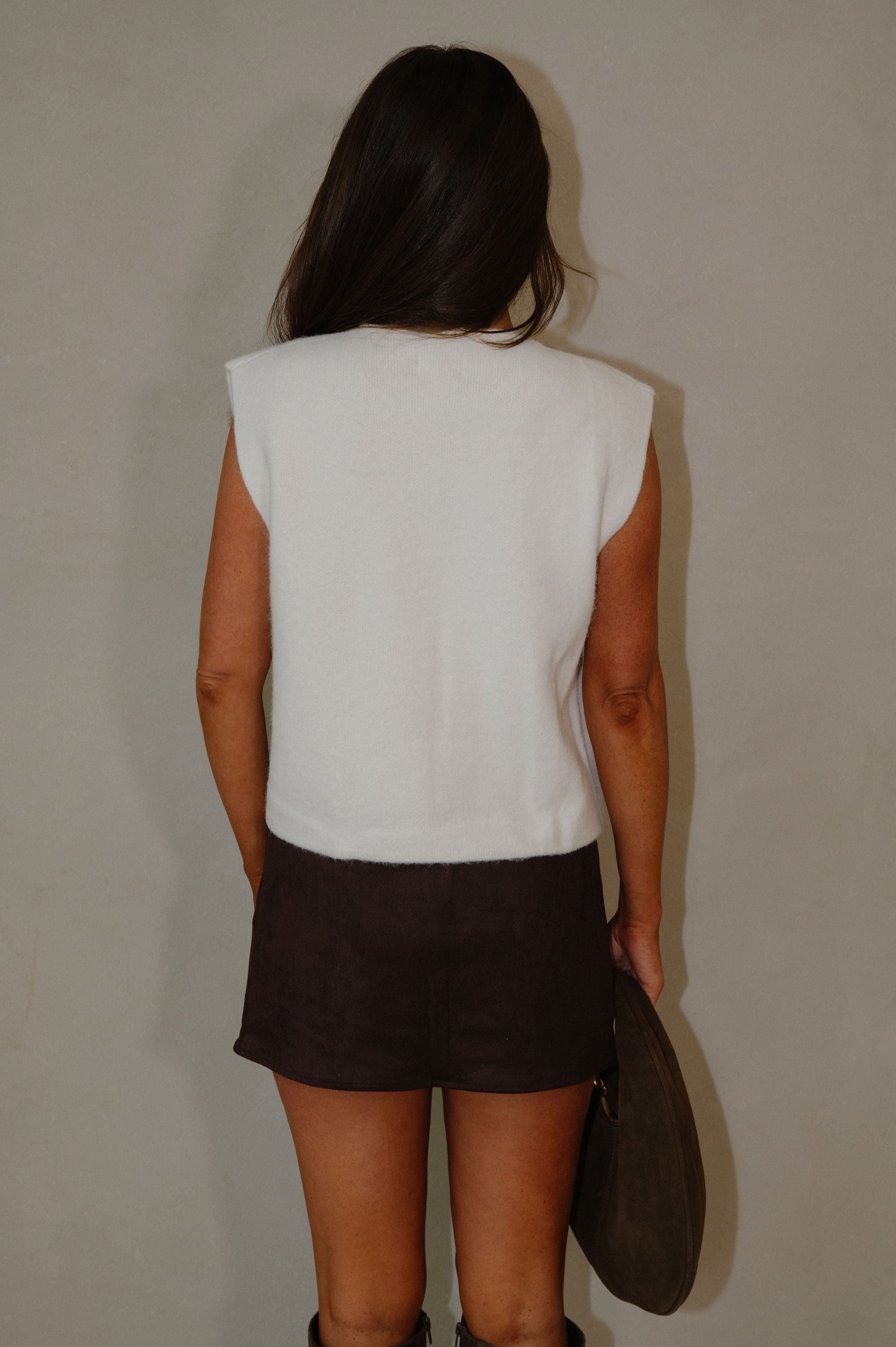 Wilson Sweater Vest-Ivory