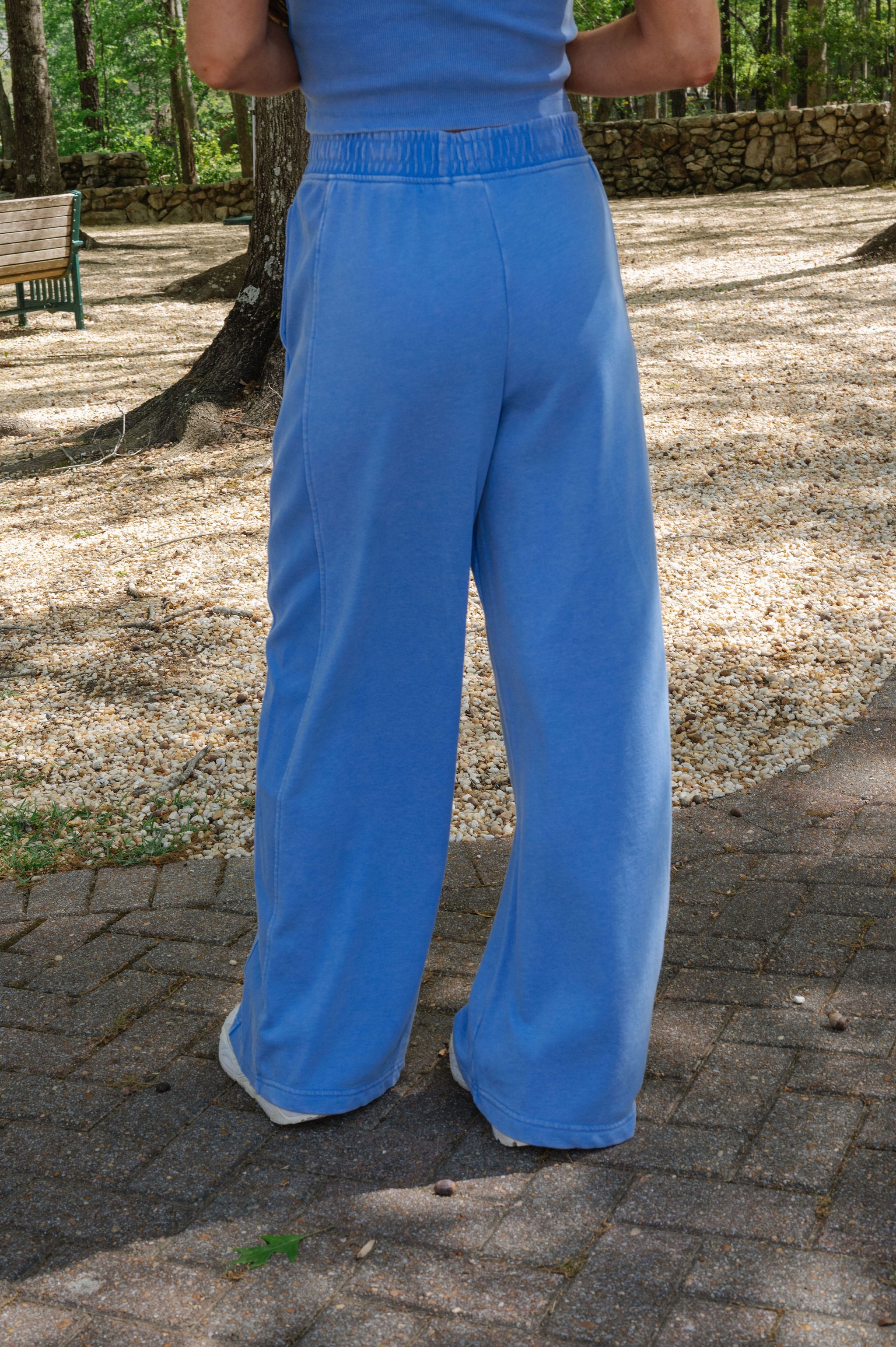 Stella French Terry Pants Set-Aqua Splash