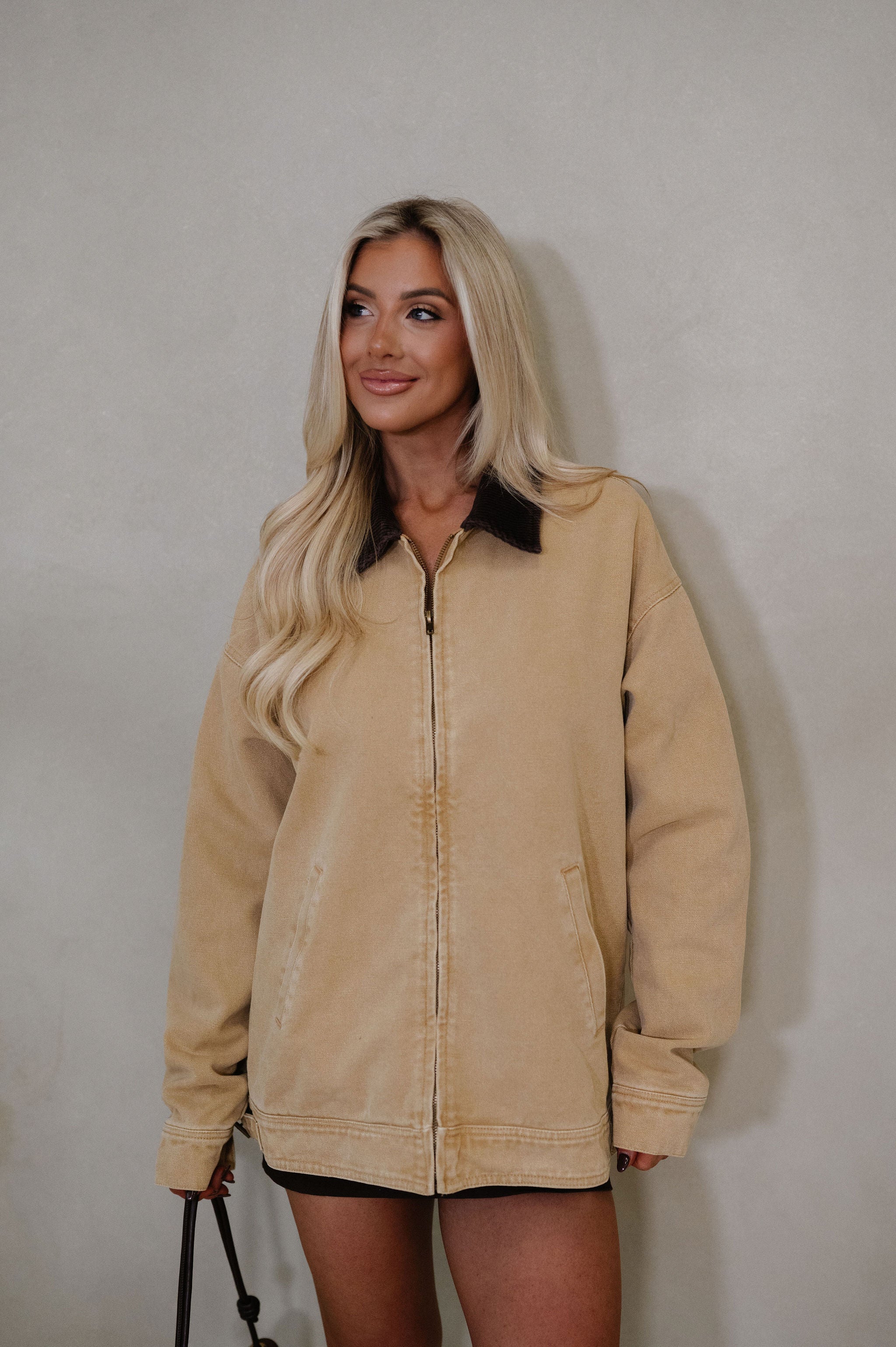 Elliott Barn Jacket-Taupe