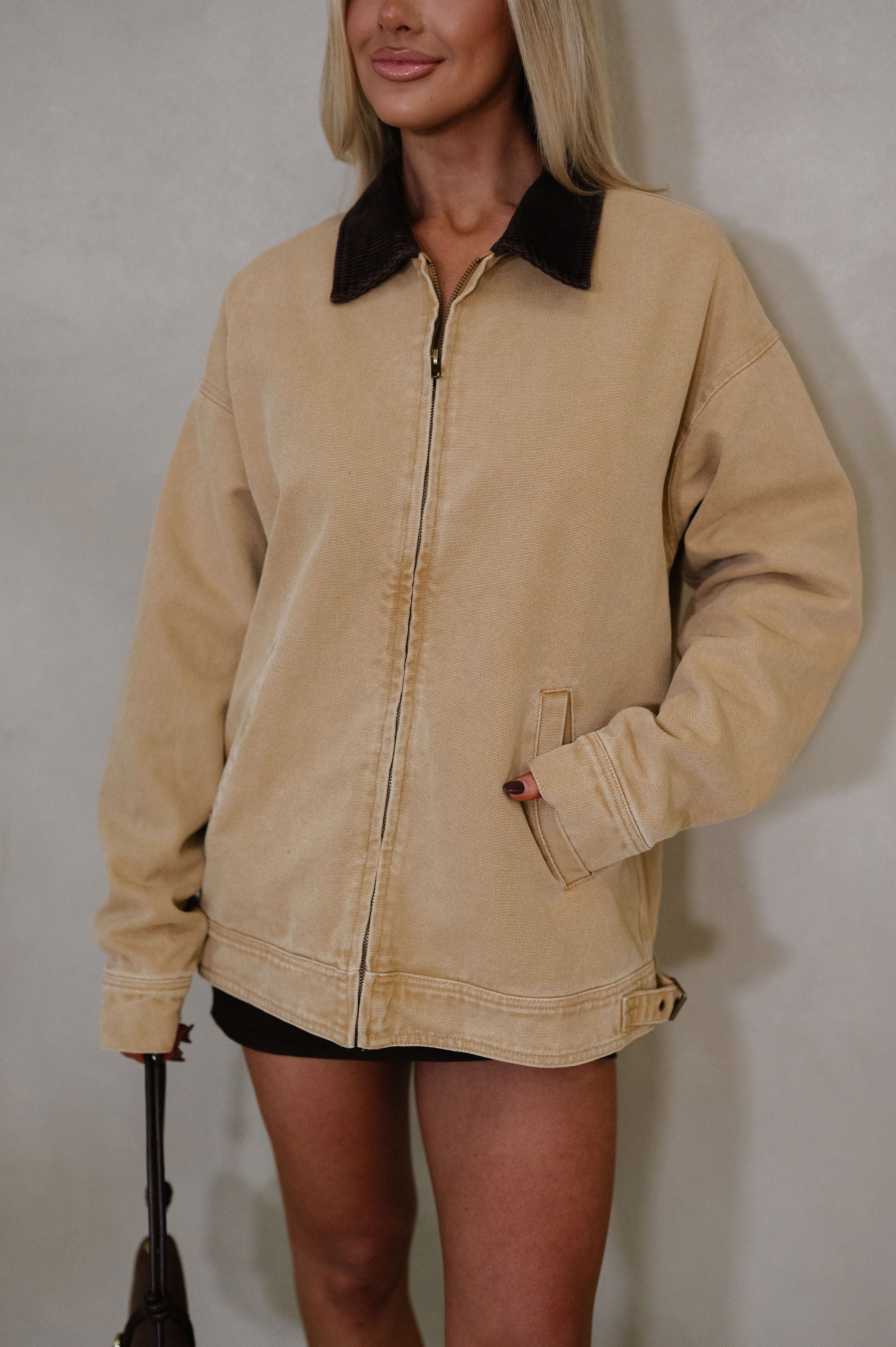 Elliott Barn Jacket-Taupe