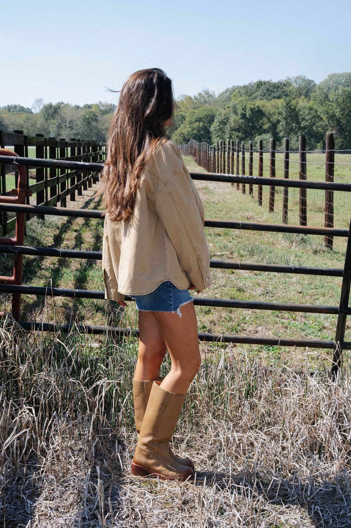Hadley Carpenter Jacket- Khaki/Pink