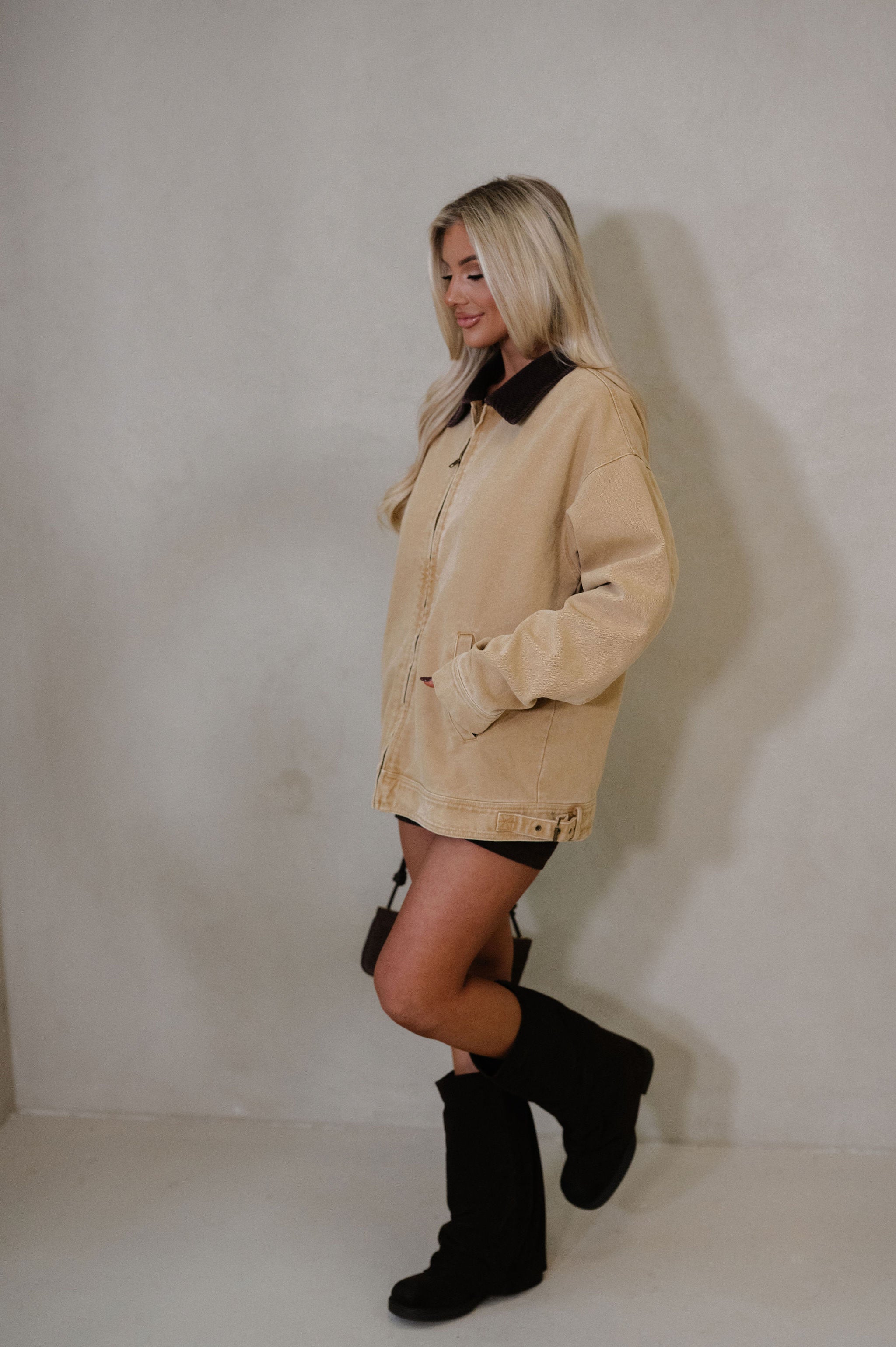 Elliott Barn Jacket-Taupe