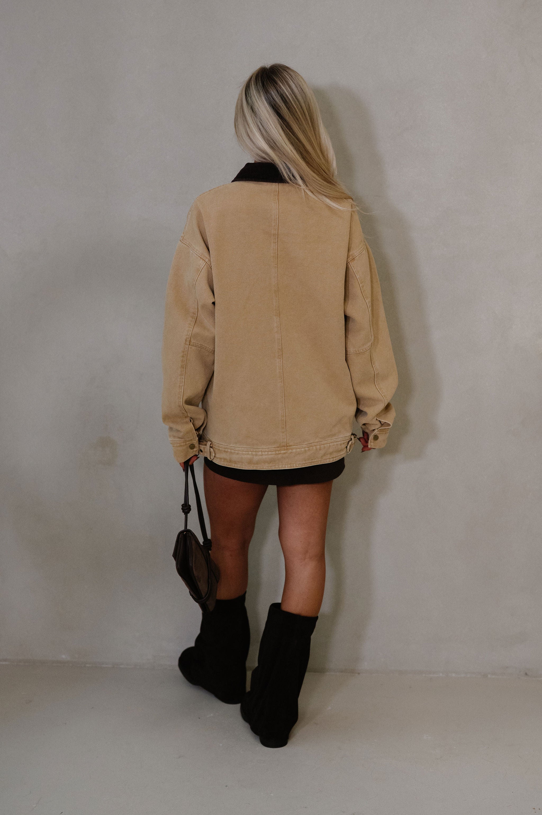 Elliott Barn Jacket-Taupe