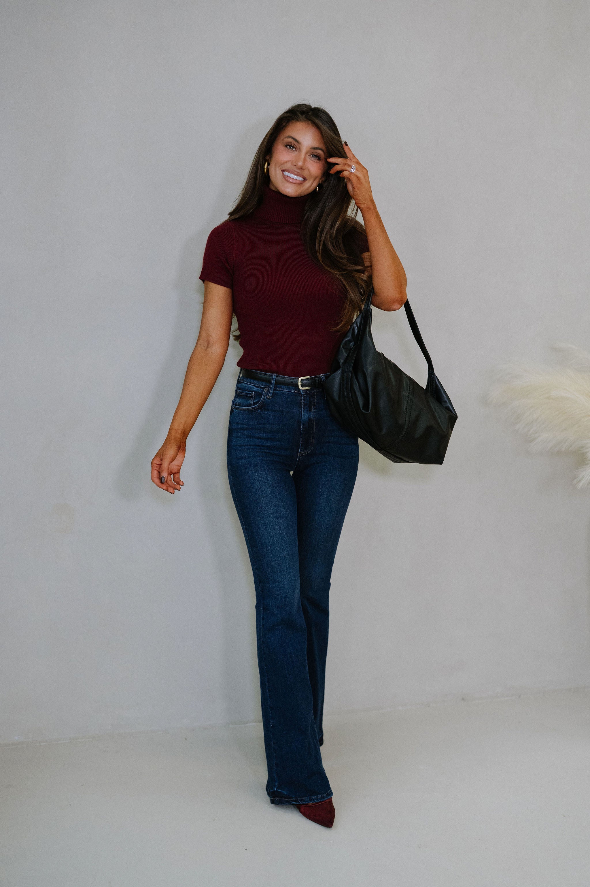 Monica Sweater-Burgundy