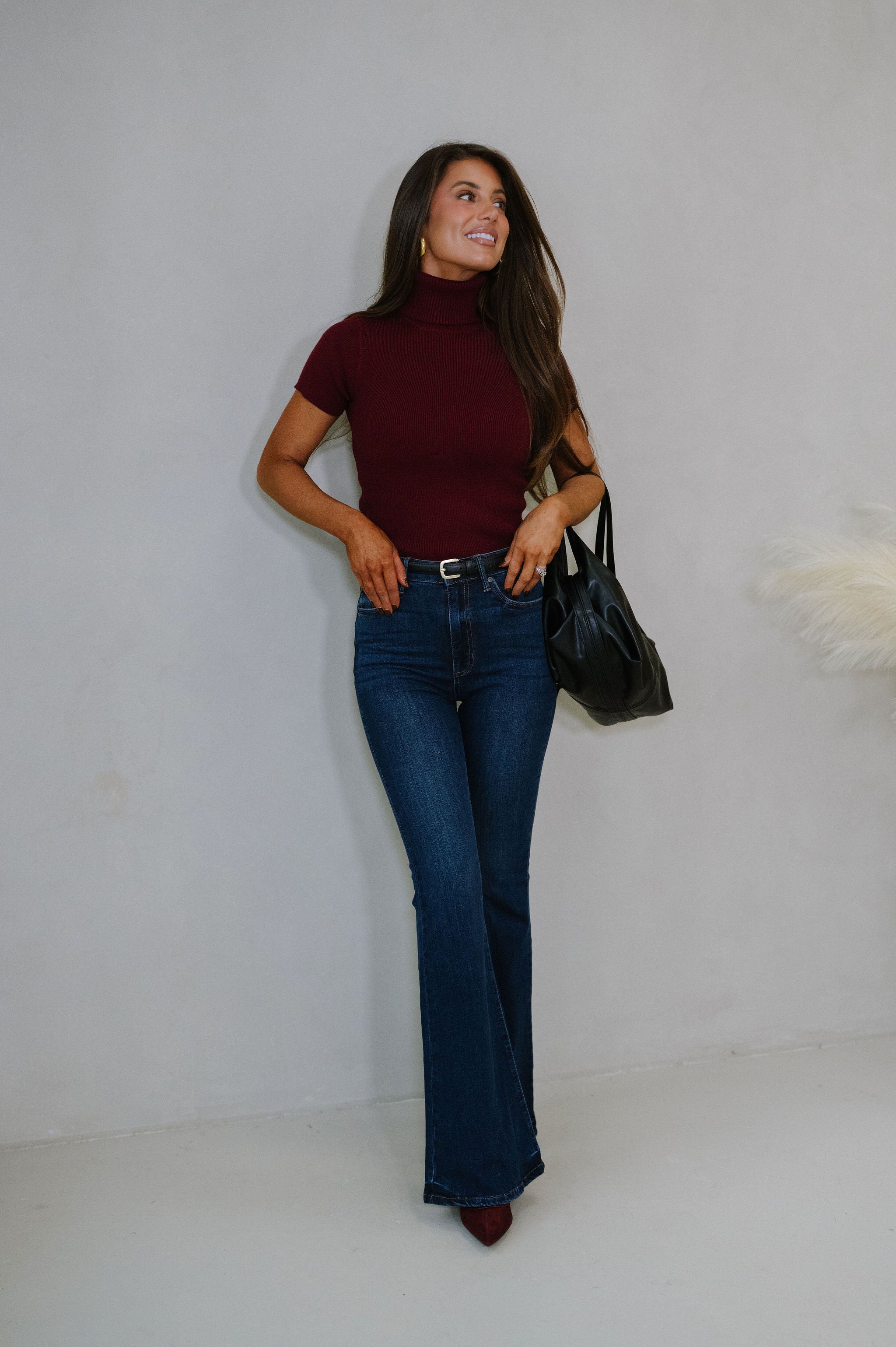 Monica Sweater-Burgundy