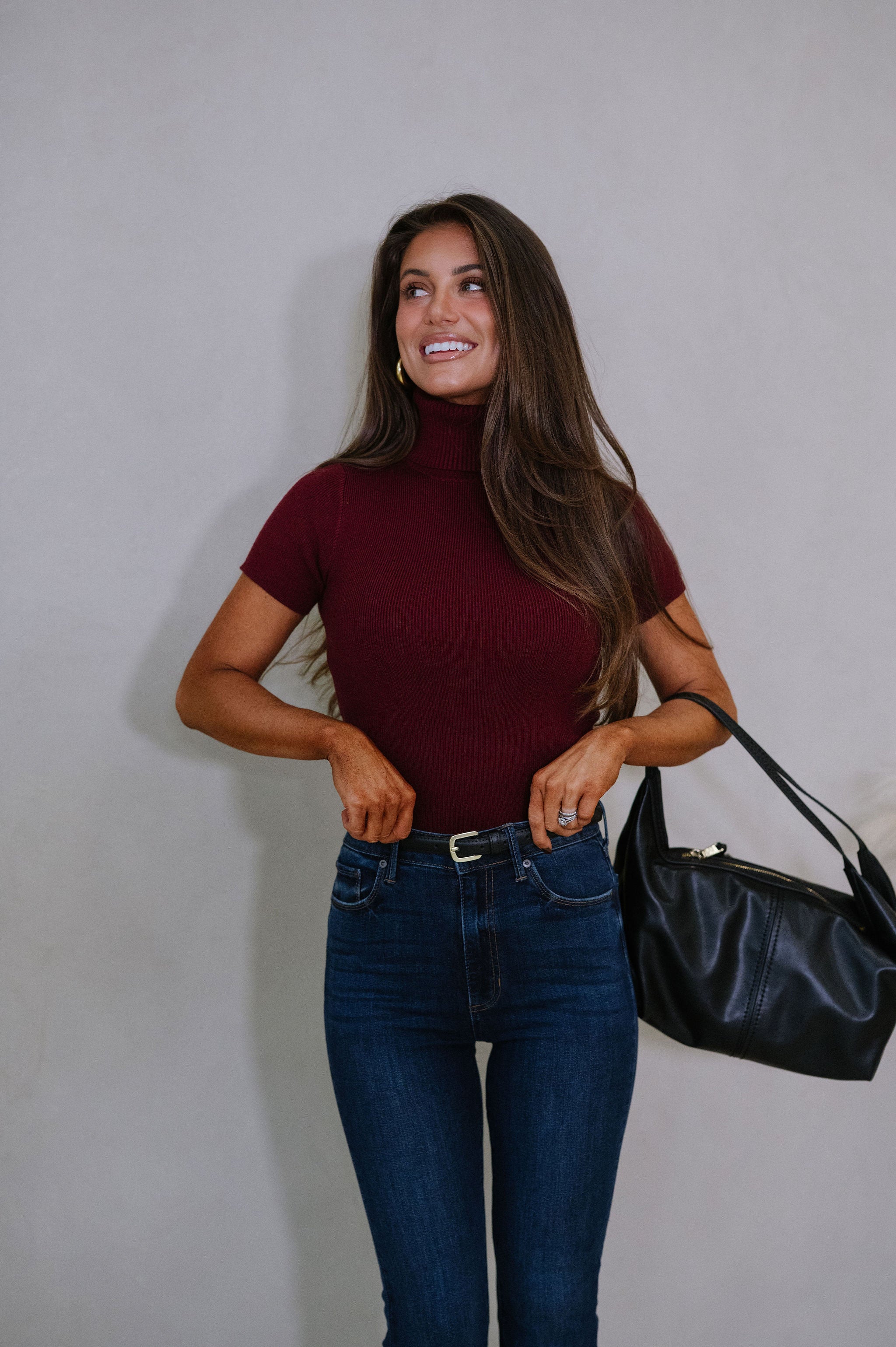 Monica Sweater-Burgundy