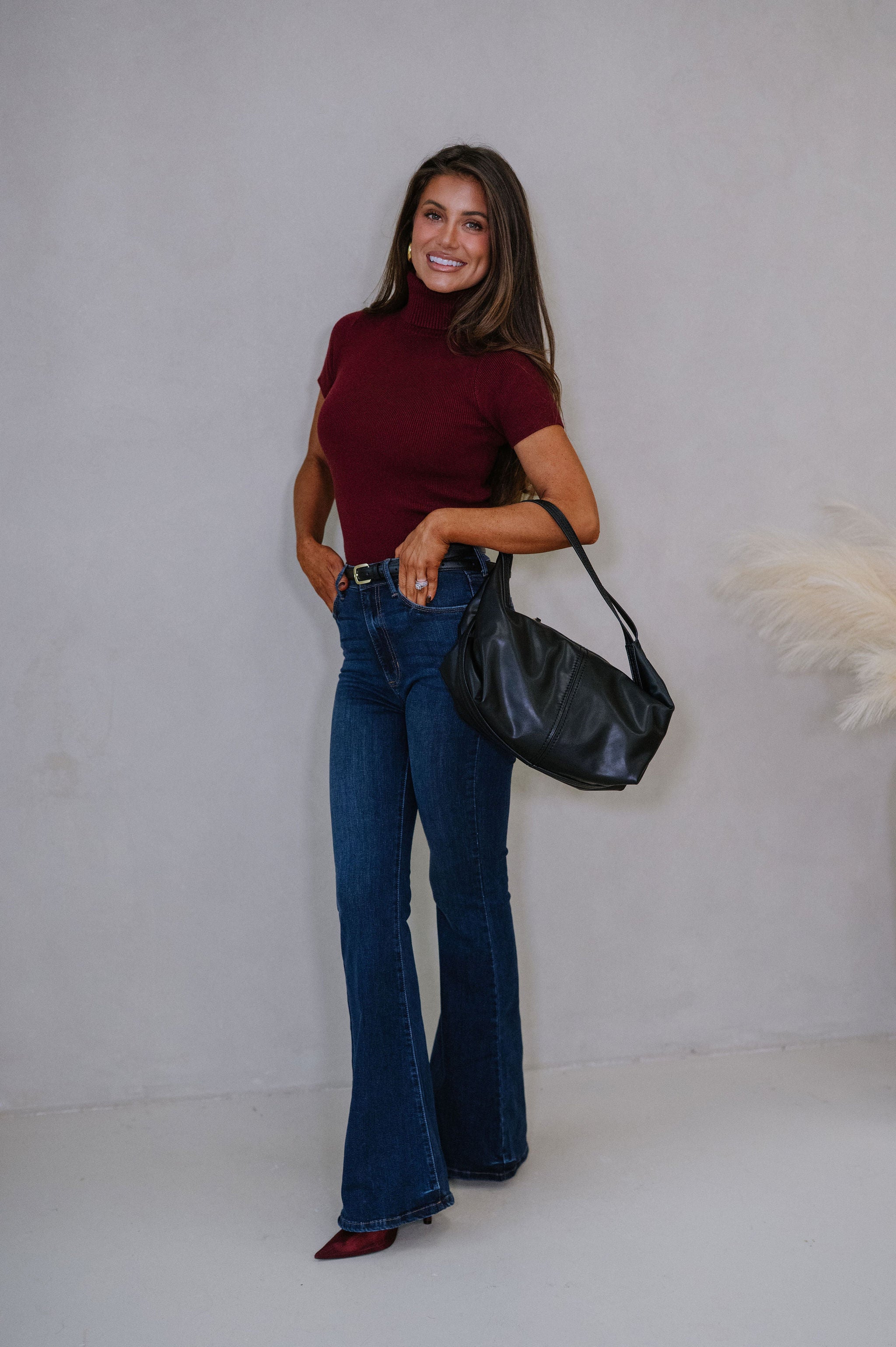 Monica Sweater-Burgundy